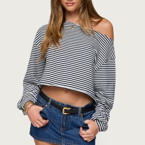 Aveline Off Shoulder Light Sweatshirt