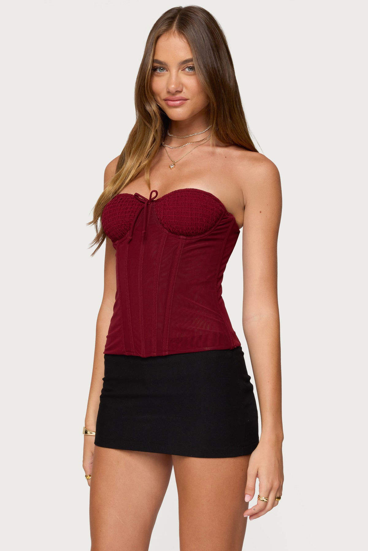 Guinivere Smocked Strapless Corset - Image 3