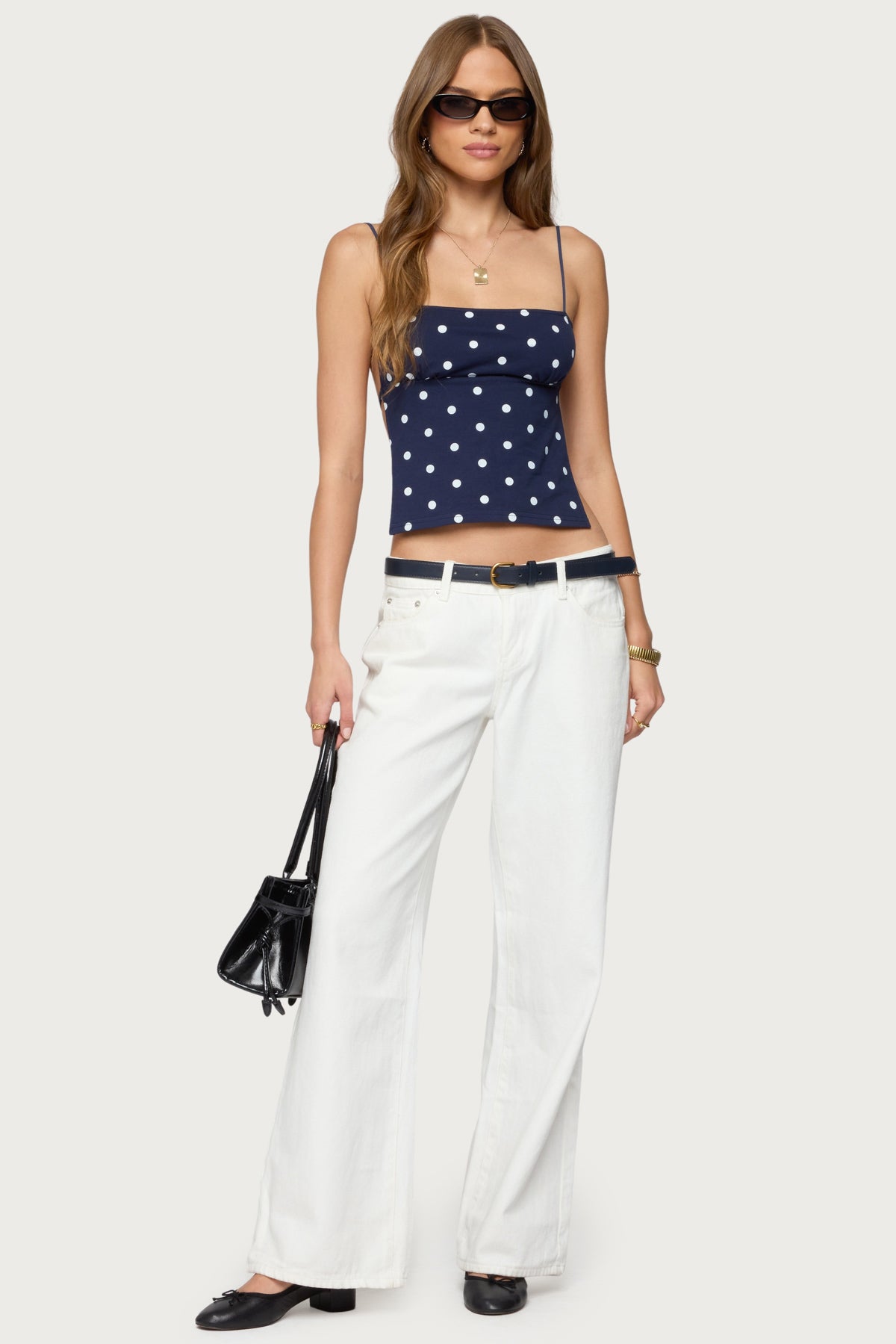 Jinx Polka Dot Open-Back Top - Image 3