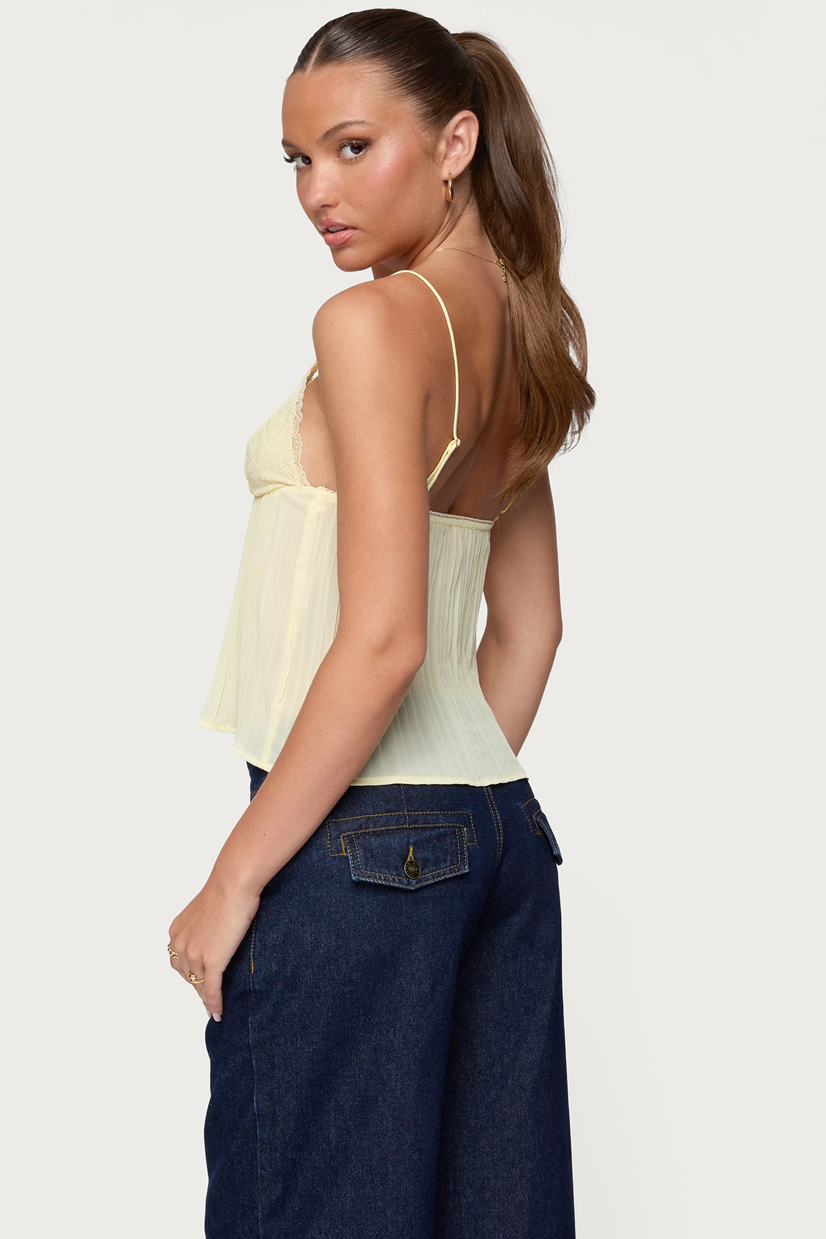 Rhian Lacey Pleated Babydoll Top - Image 6