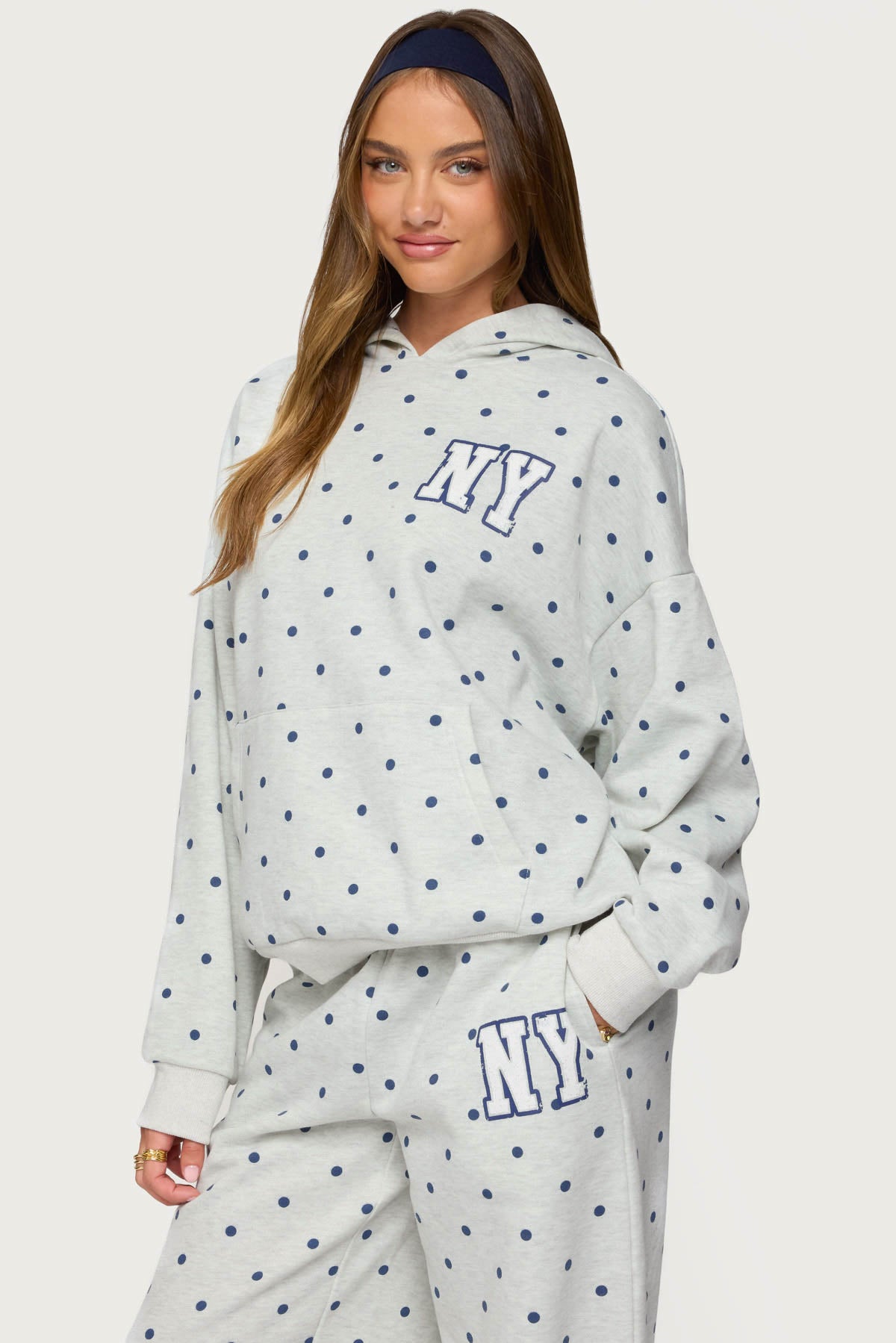 NY Babe Polka Dot Hoodie - Image 4