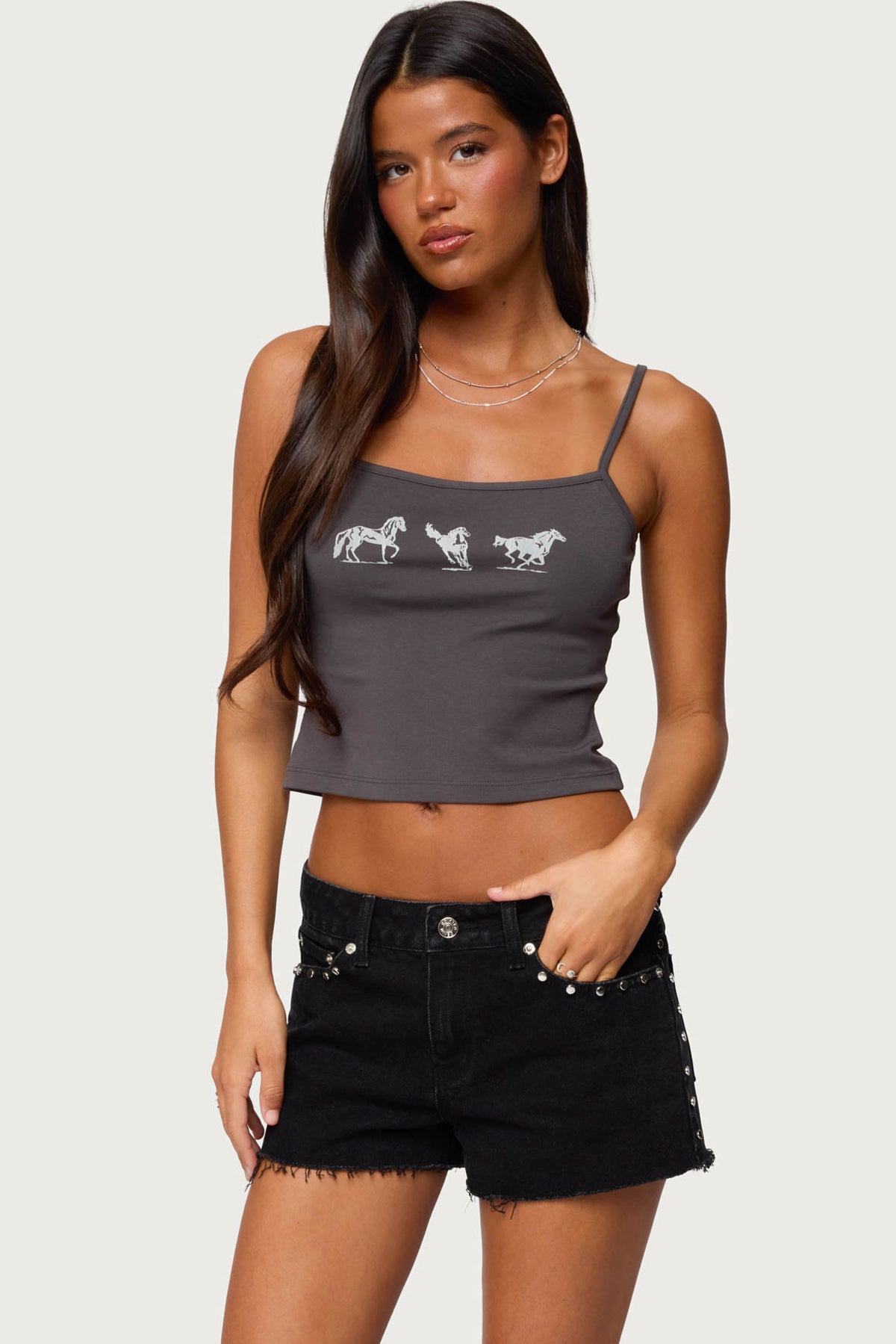 Wild Horses Graphic Tank Top - Image 2