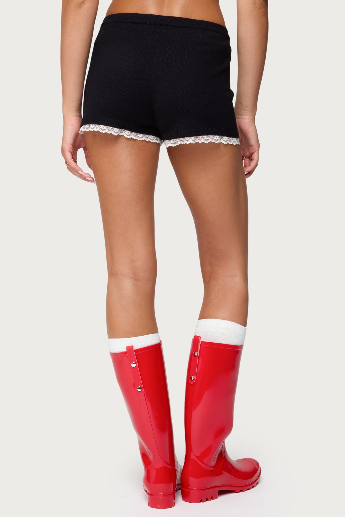 Sansa Lacey Knit Micro Shorts - Image 5