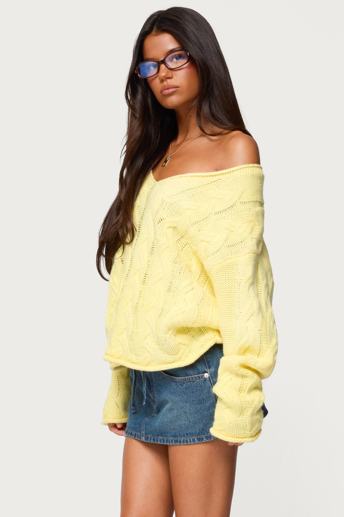 Inga Oversized Cable Knit Sweater - Image 3