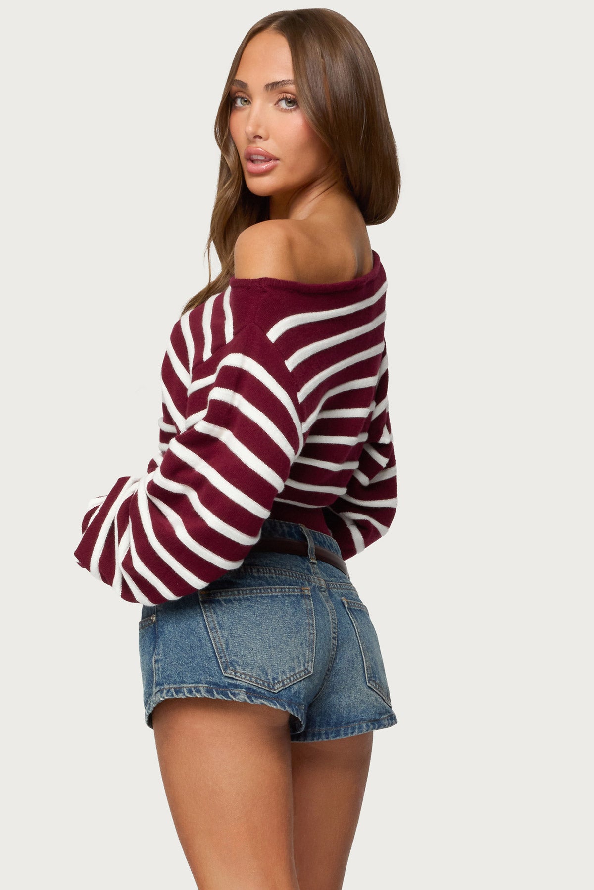 Mika Off Shoulder Oversized Sweater - Image 6