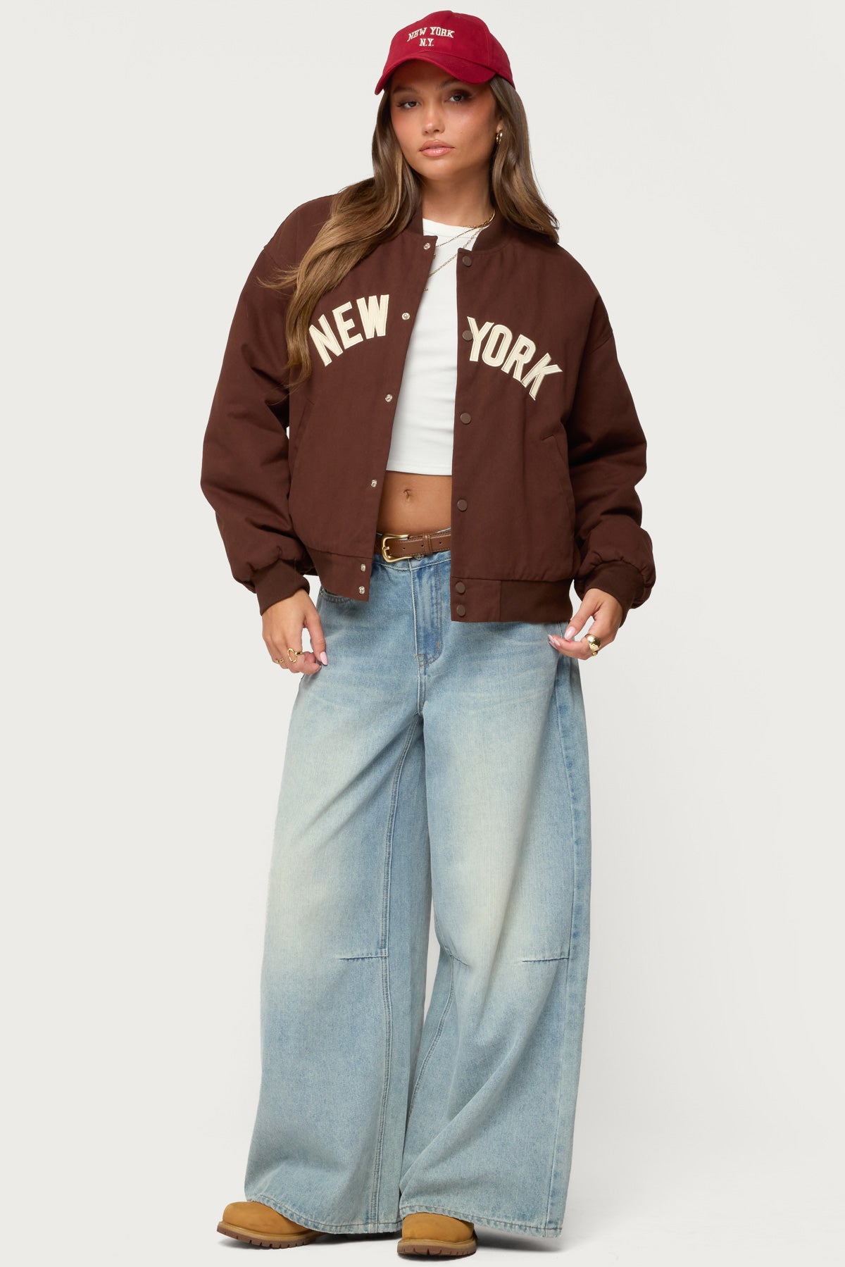 Big Apple Oversized Bomber Jacket - Image 6