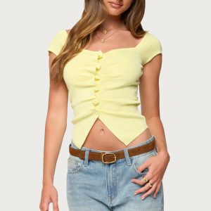 Lilibet Sweetheart Button Up Top