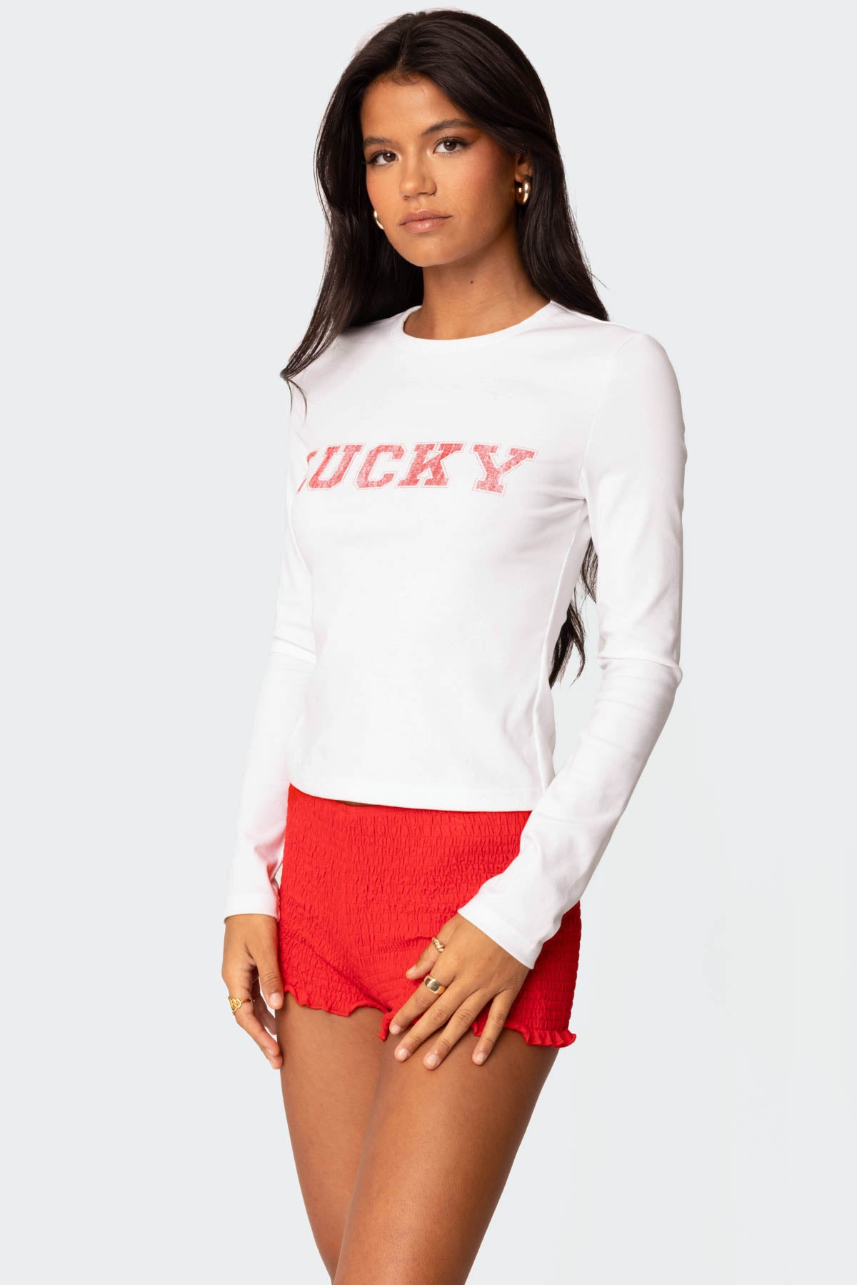 Get Lucky Long Sleeve T Shirt - Image 2