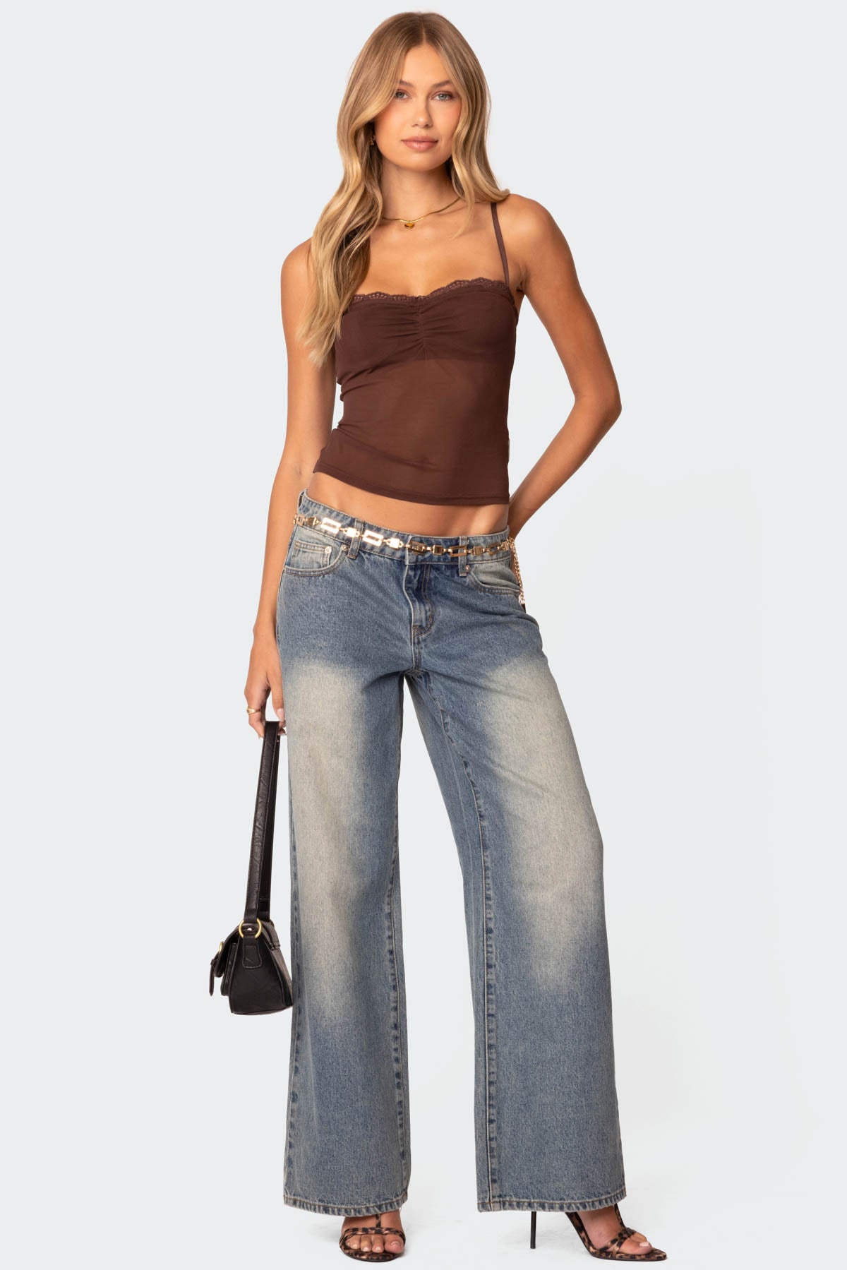 Elina Sheer Mesh Bra Top - Image 2