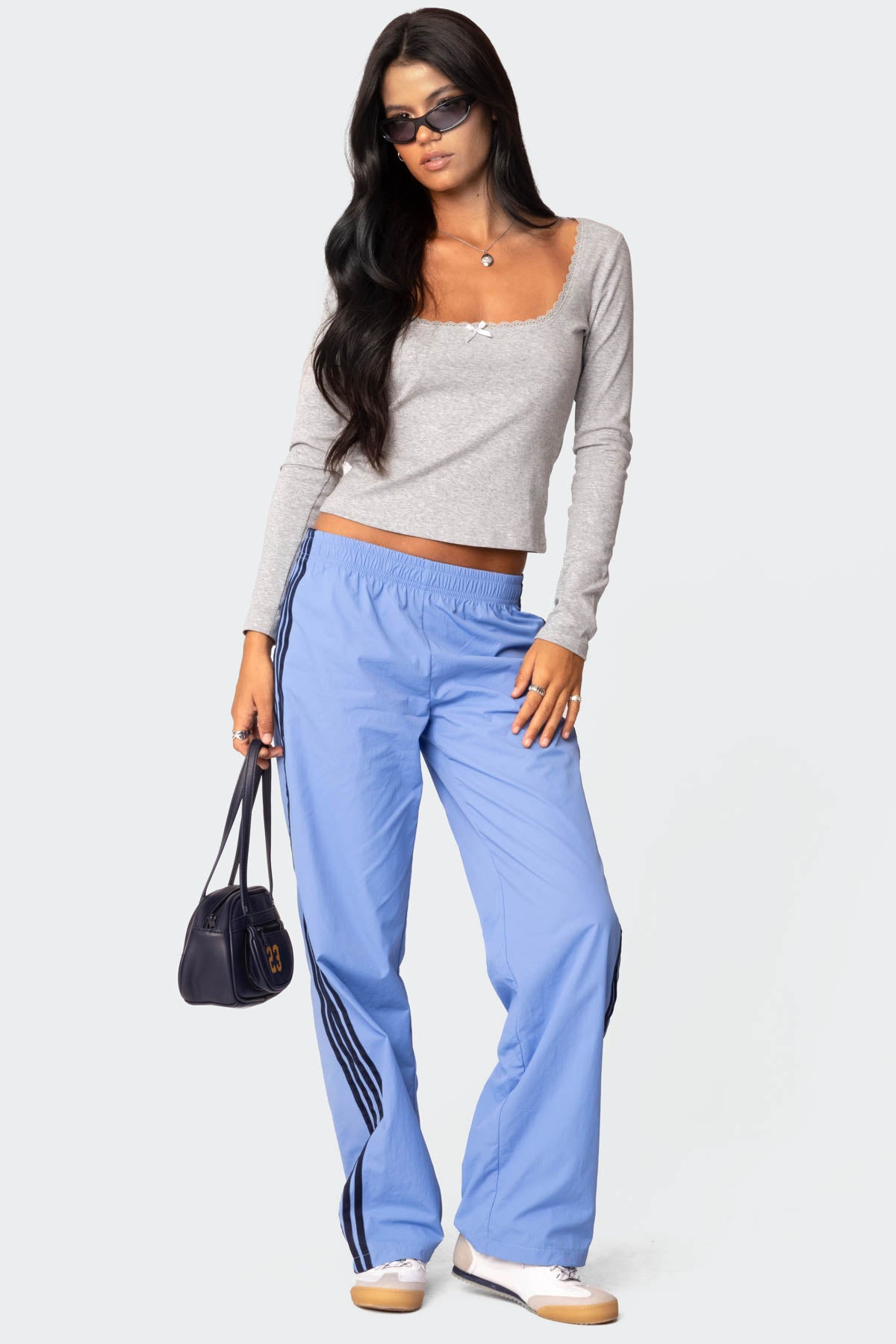 Mora Lace Trim Ribbed T Shirt - Image 2