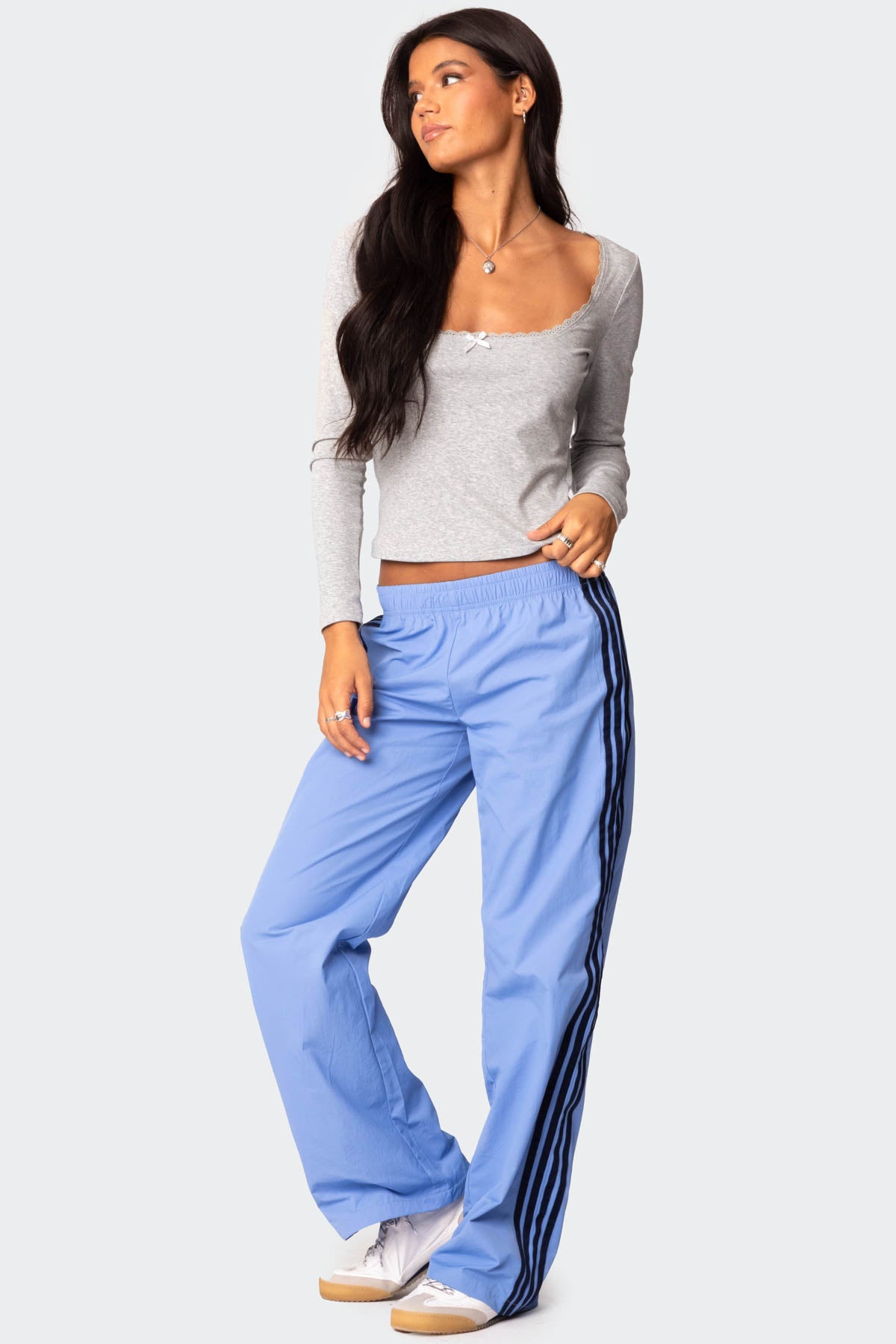 Mora Lace Trim Ribbed T Shirt - Image 4