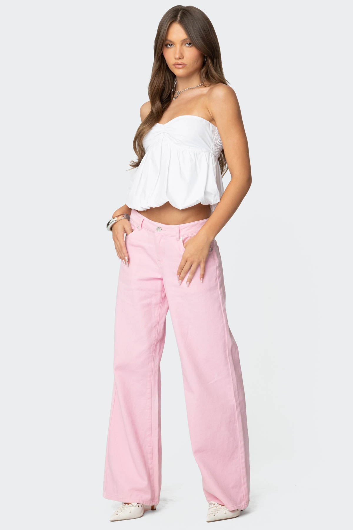 Serina Strapless Bubble Top - Image 4