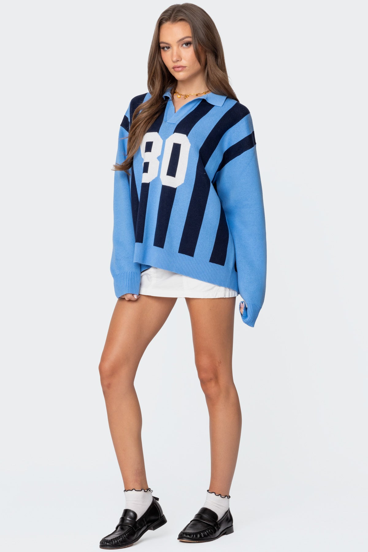 Larson Oversized Polo Sweater - Image 4