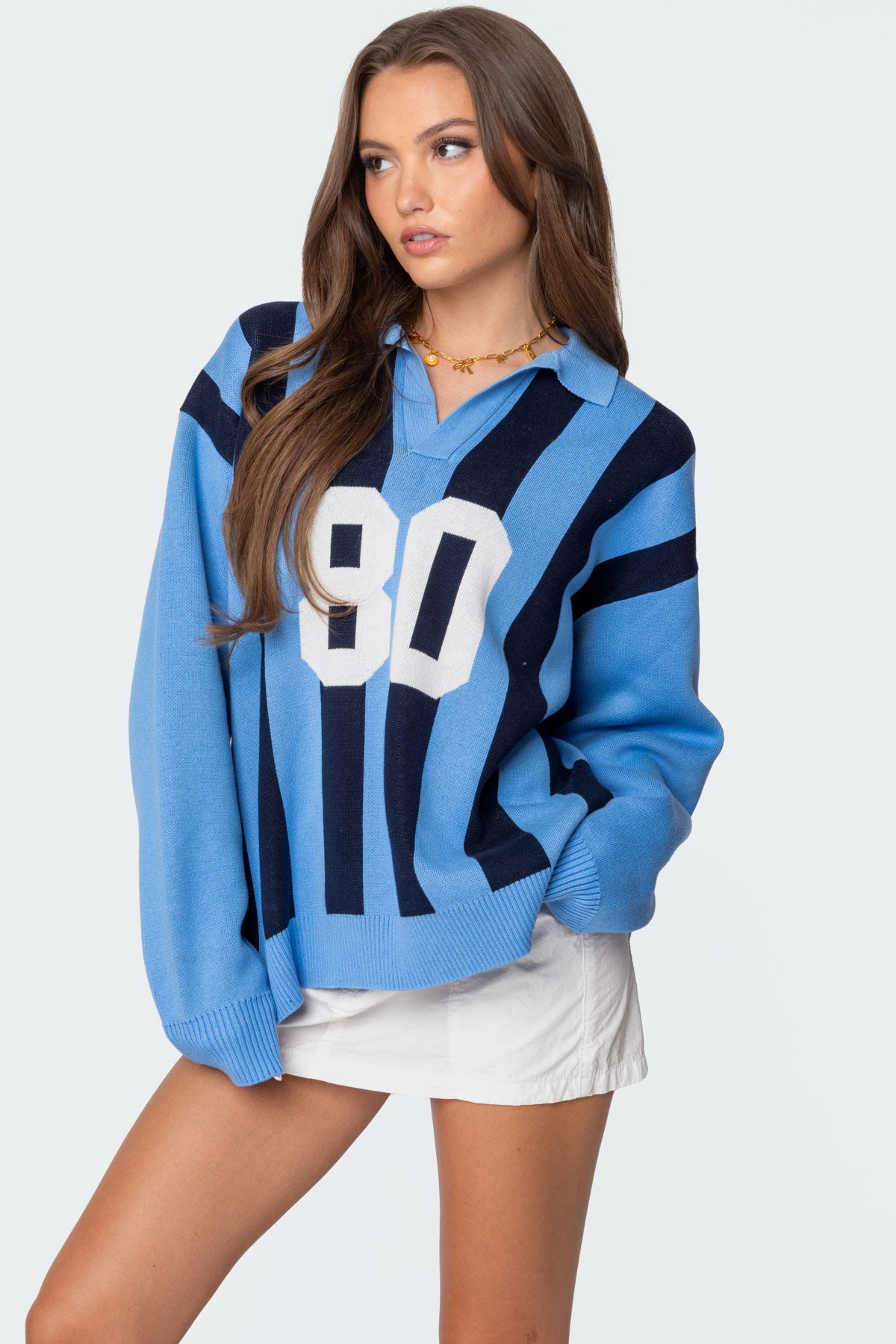 Larson Oversized Polo Sweater - Image 3