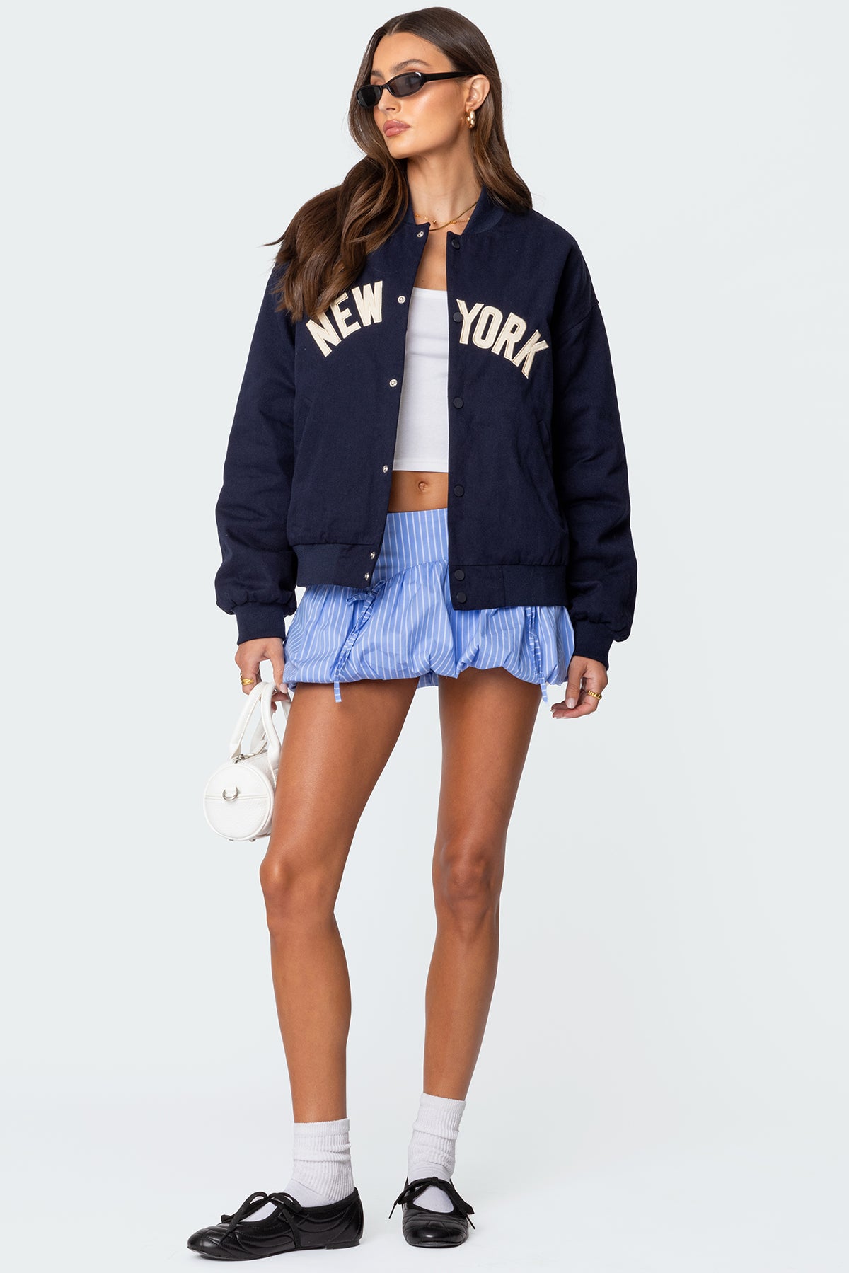Big Apple Oversized Bomber Jacket - Image 2