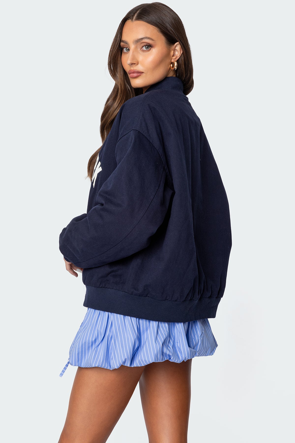 Big Apple Oversized Bomber Jacket - Image 5