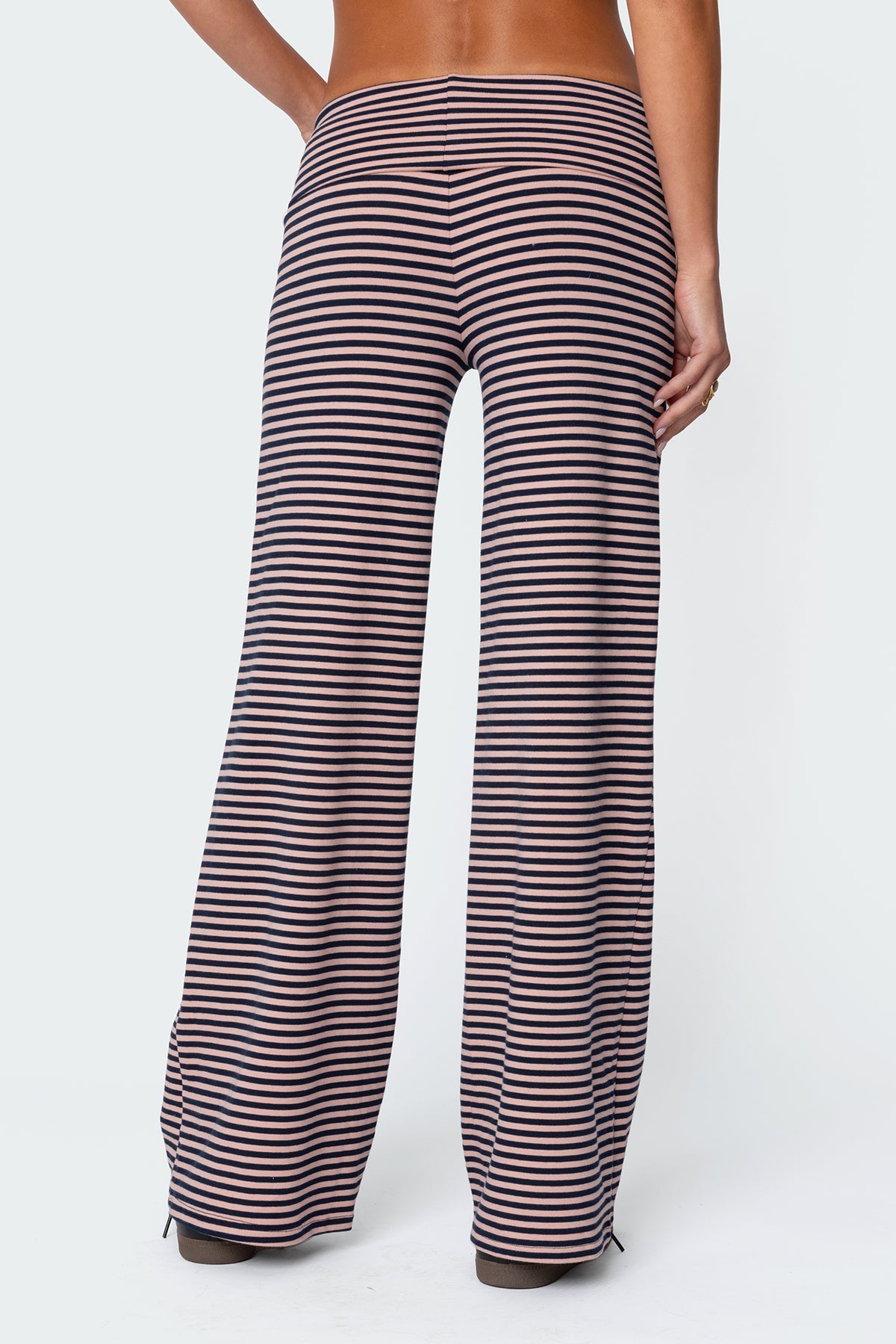 Lilah Striped Fold Over Pants - Image 5
