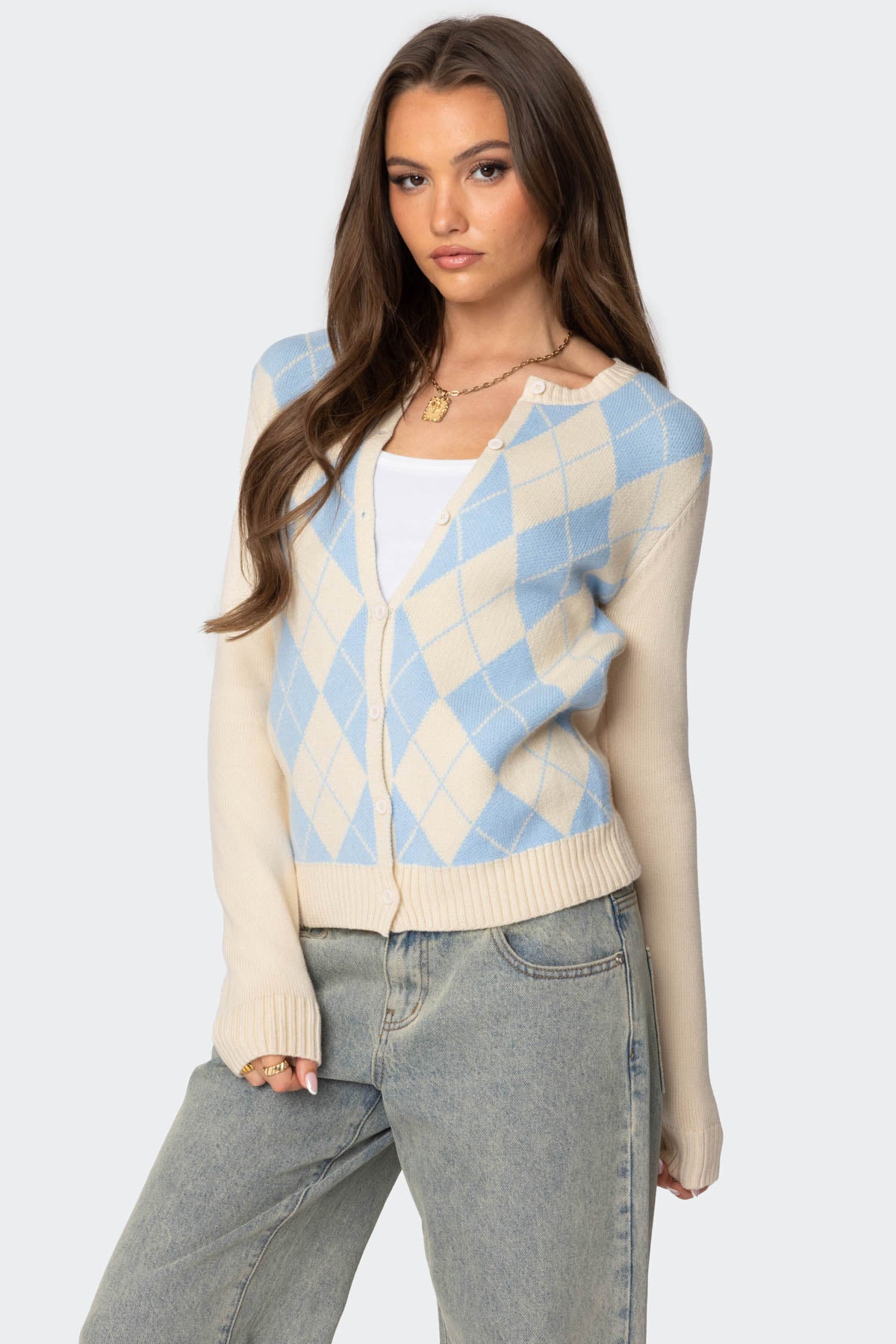 Maybelle Argyle Cardigan - Image 3