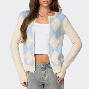 Maybelle Argyle Cardigan