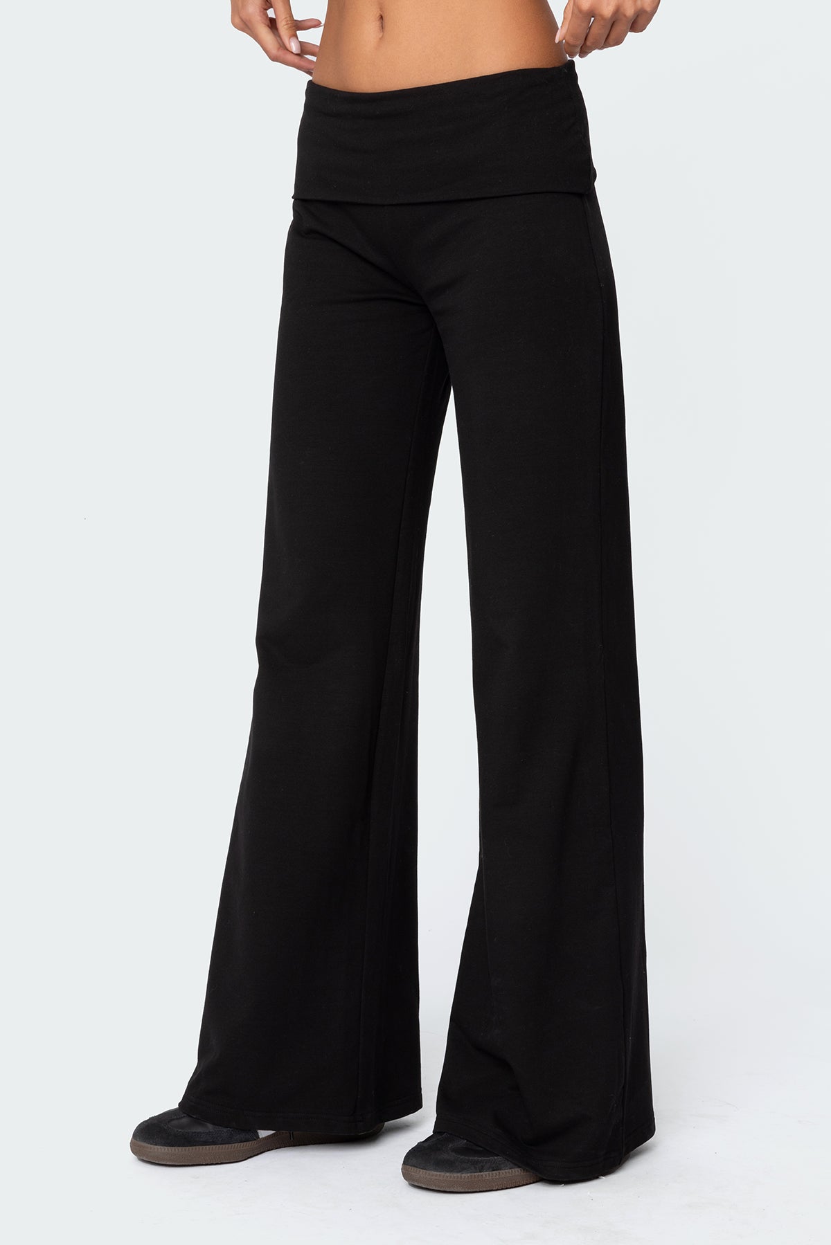 Wide Leg Fold Over Pants - Image 4