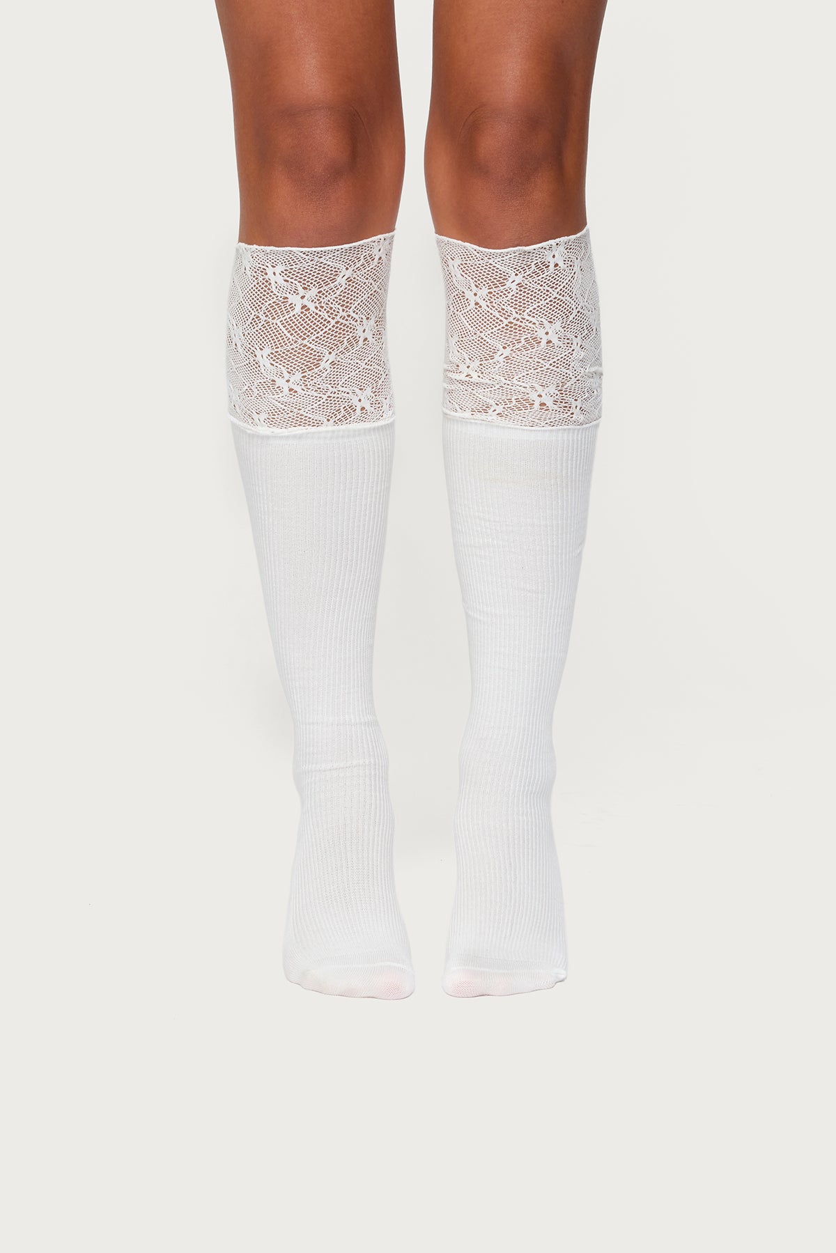Lacey Layered Knee High Socks - Image 3