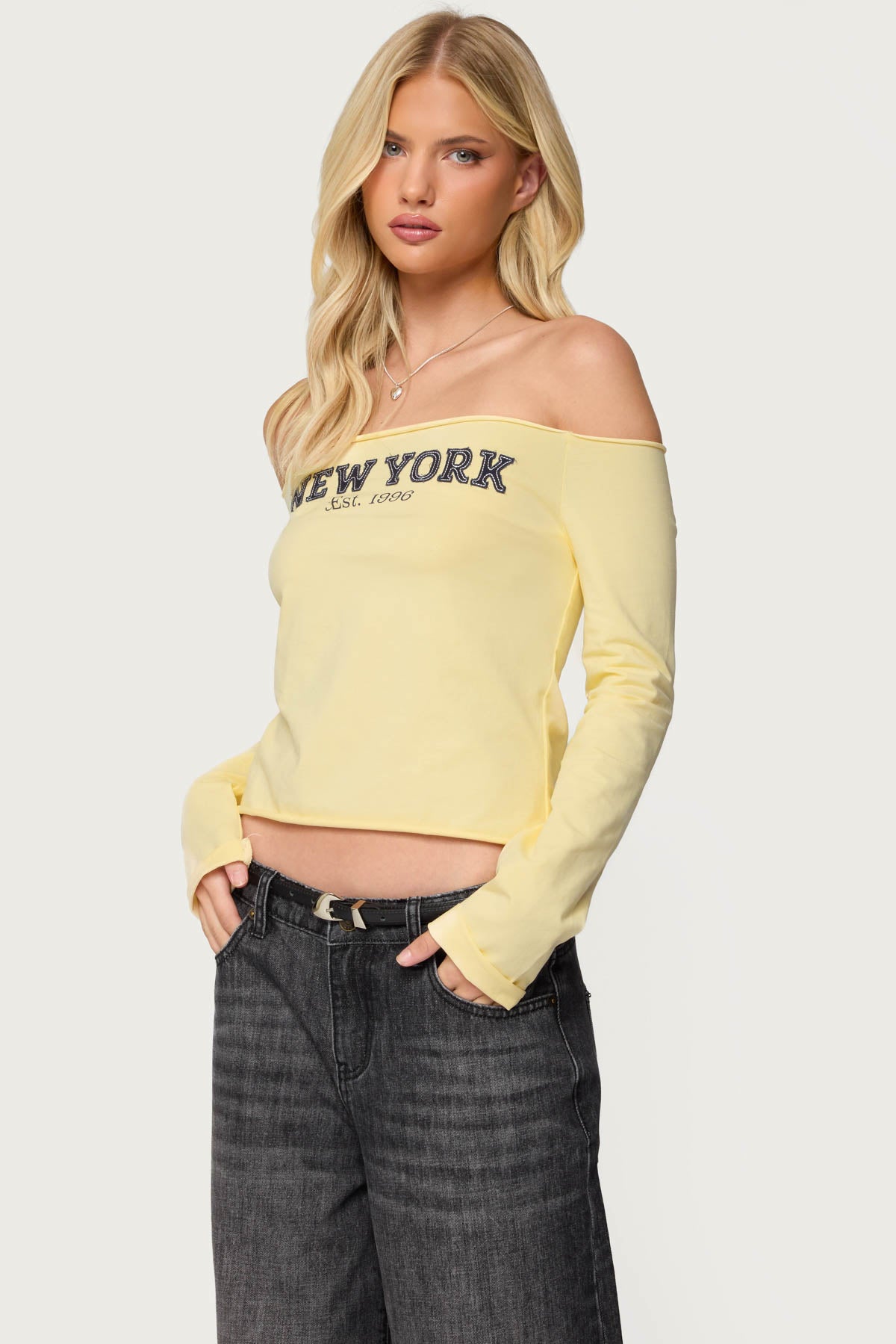 New York Babe Off Shoulder Top - Image 3