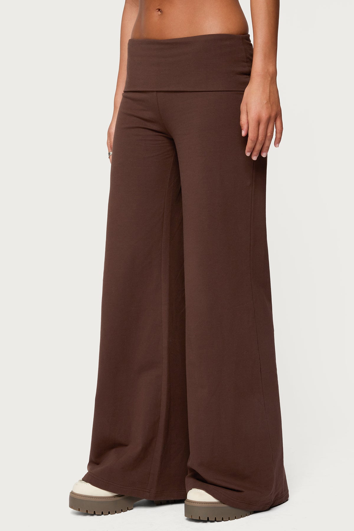 Wide Leg Fold Over Pants - Image 4
