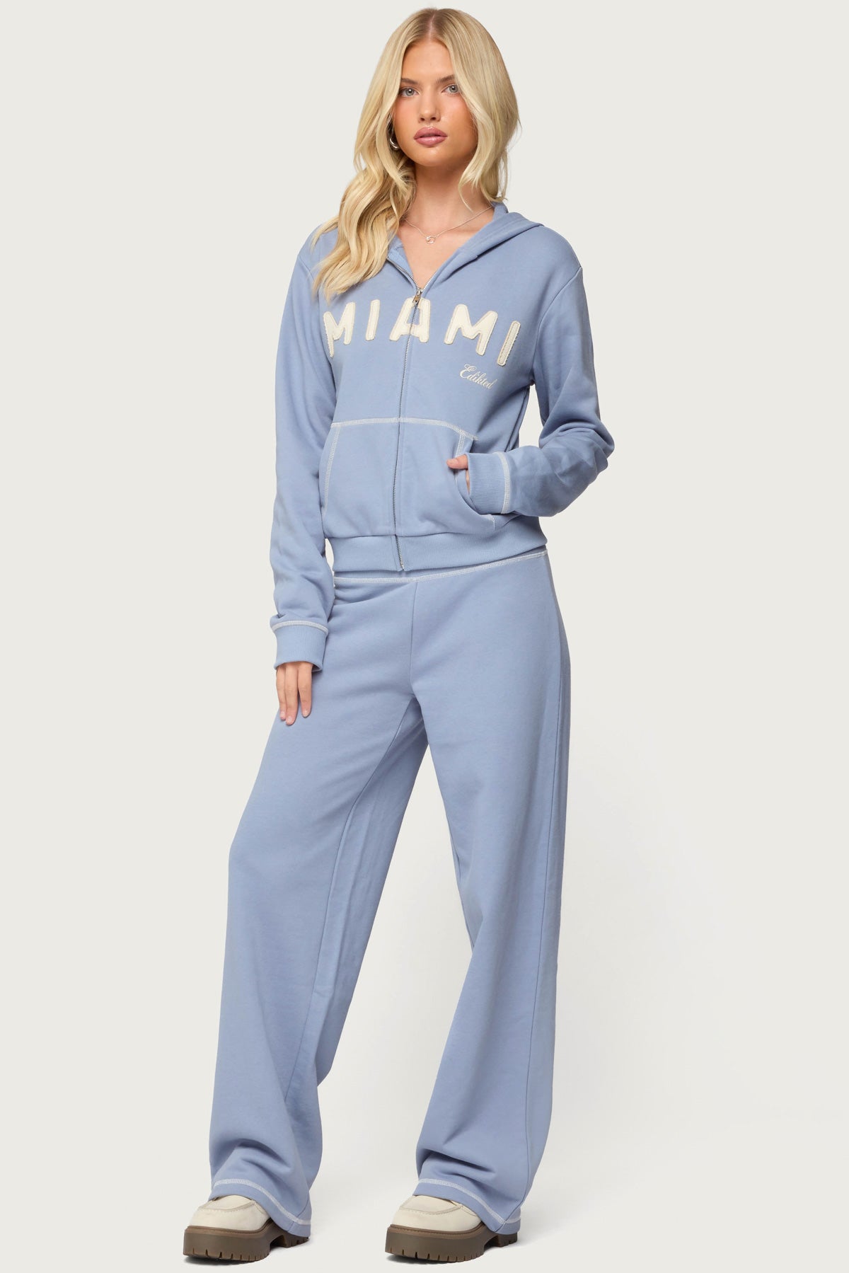 Miami Babe Zip Up Hoodie - Image 4