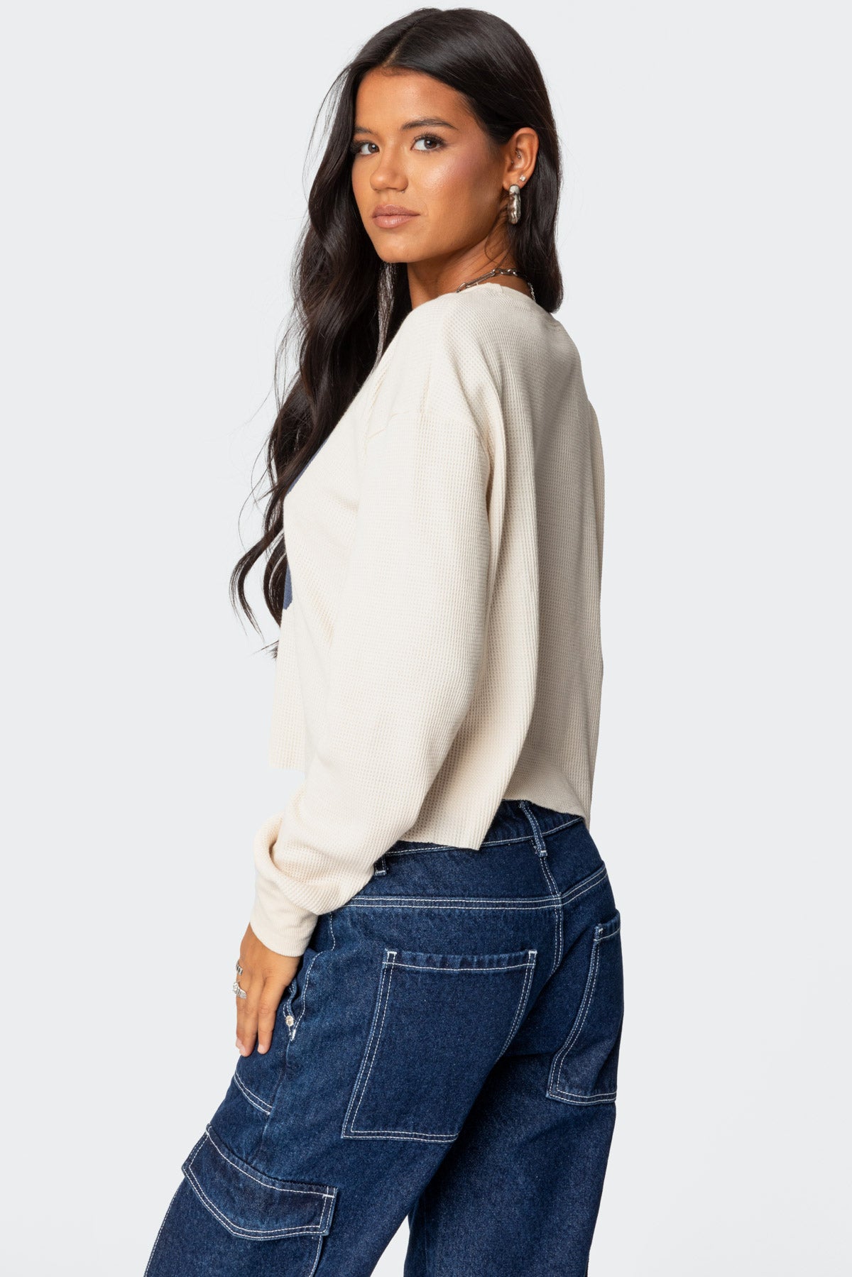 88 Waffle Long Sleeve T Shirt - Image 5