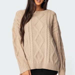 Kennedy Oversized Cable Knit Sweater