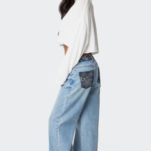 Bandana Bliss Low Rise Jeans
