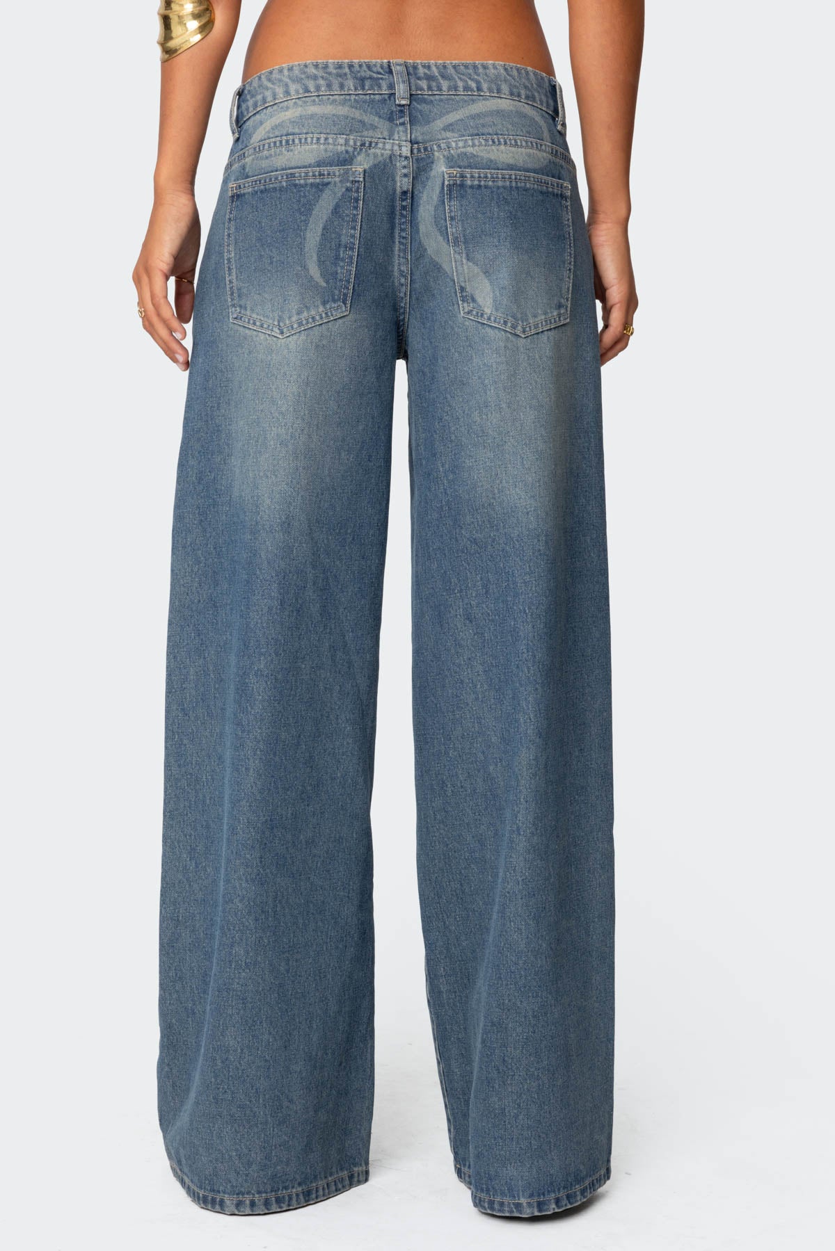 Vyxen Vintage Washed Low Rise Jeans - Image 4