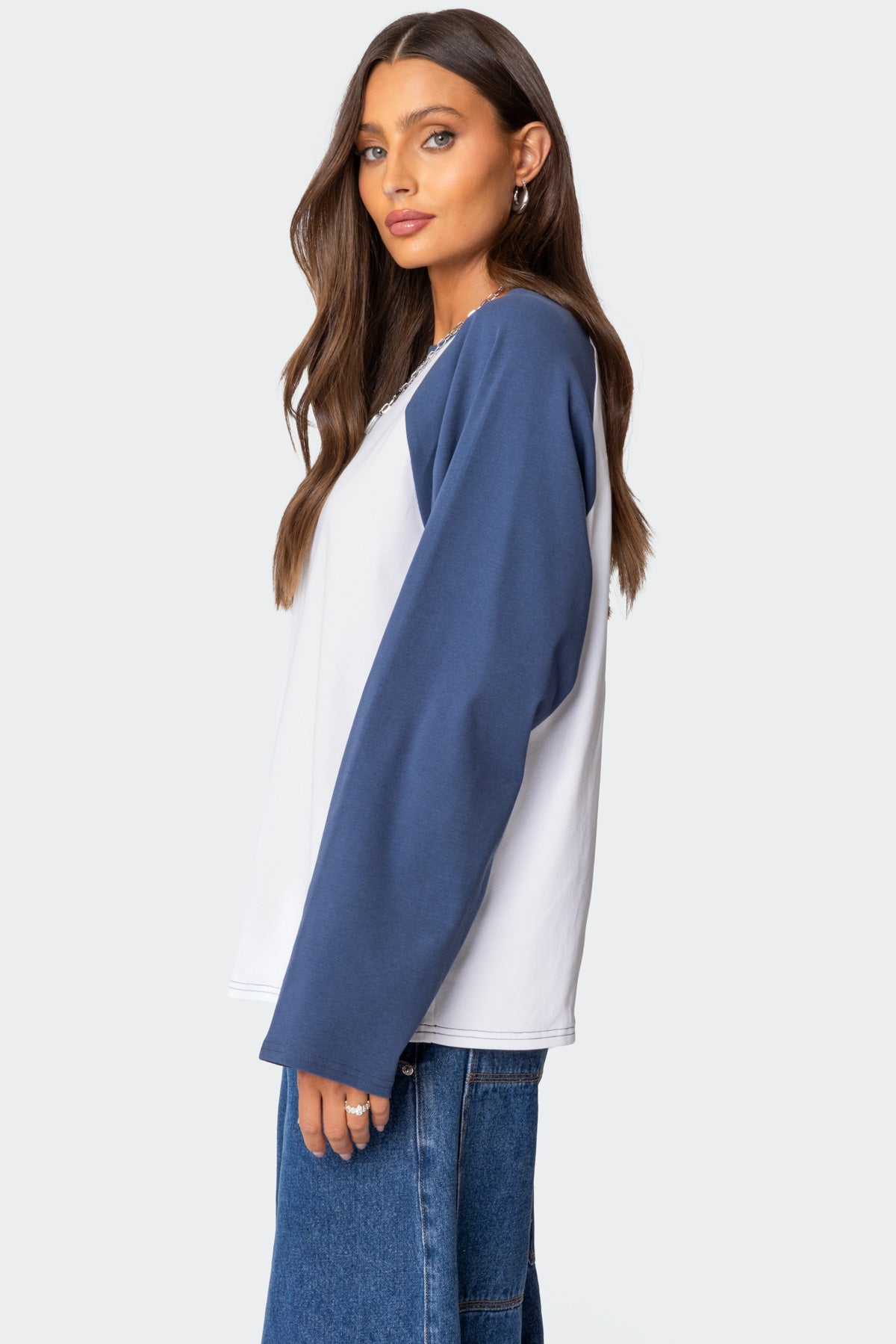 Oversized Raglan Long Sleeve T Shirt - Image 3
