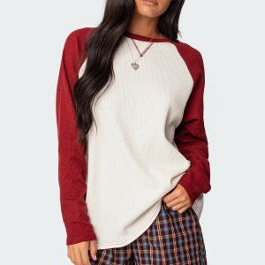 Me Time Oversized Waffle Top