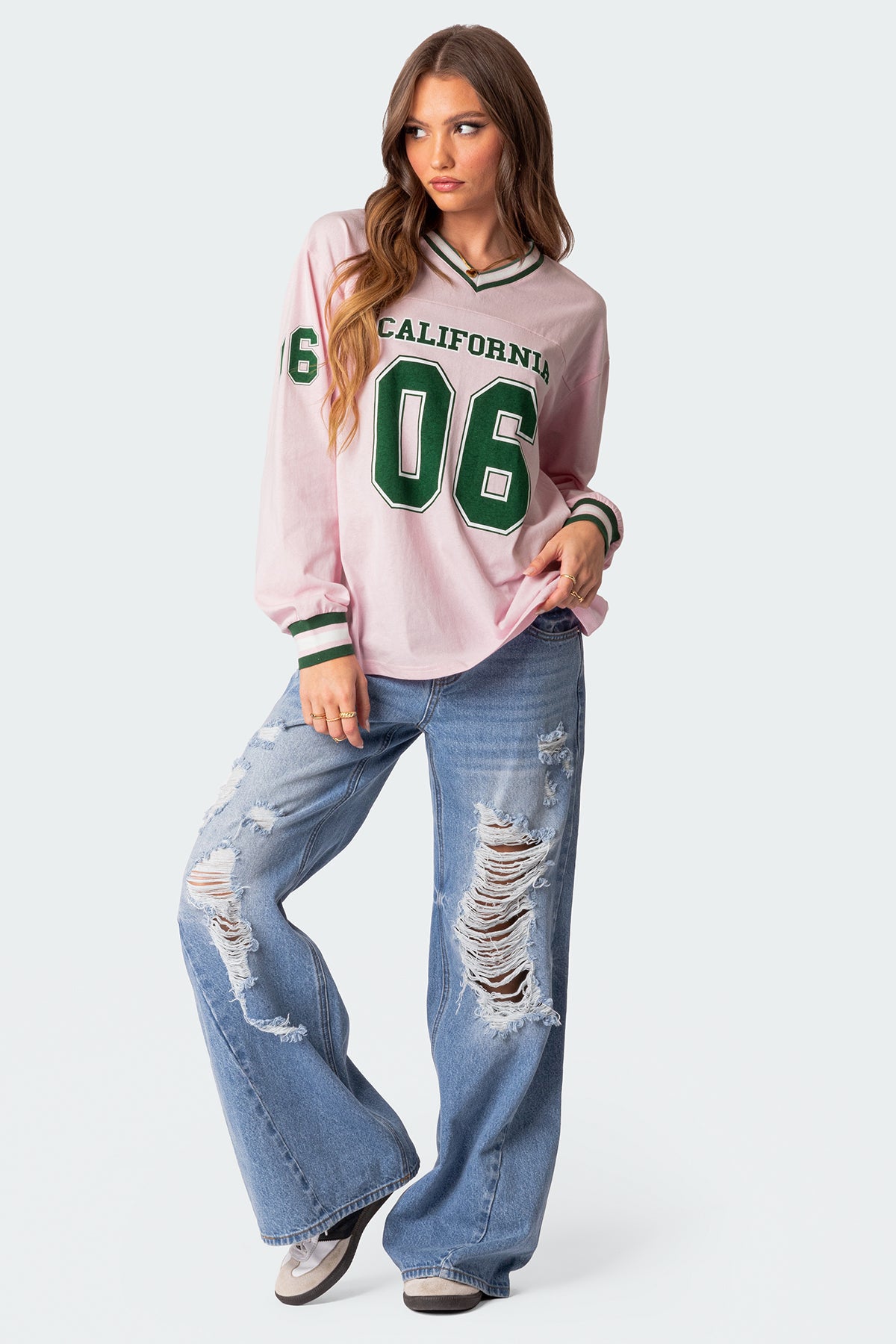 Cali Oversized Baseball T Shirt - Image 2