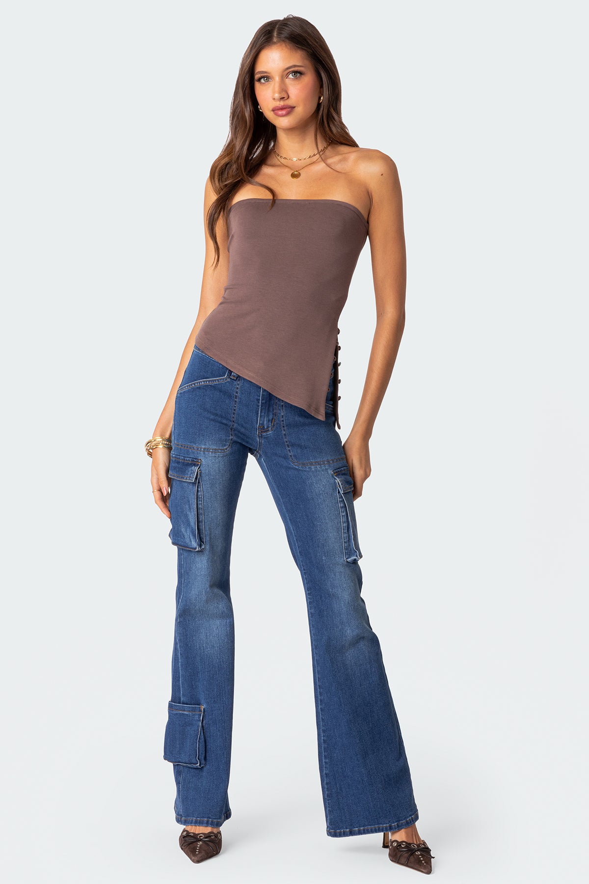 Silvia Asymmetric Hem Top - Image 2