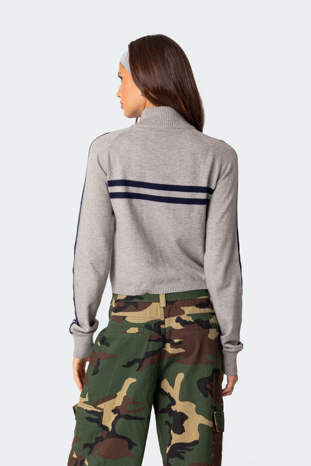 Roxanne Zip Up Knit Cardigan - Image 4