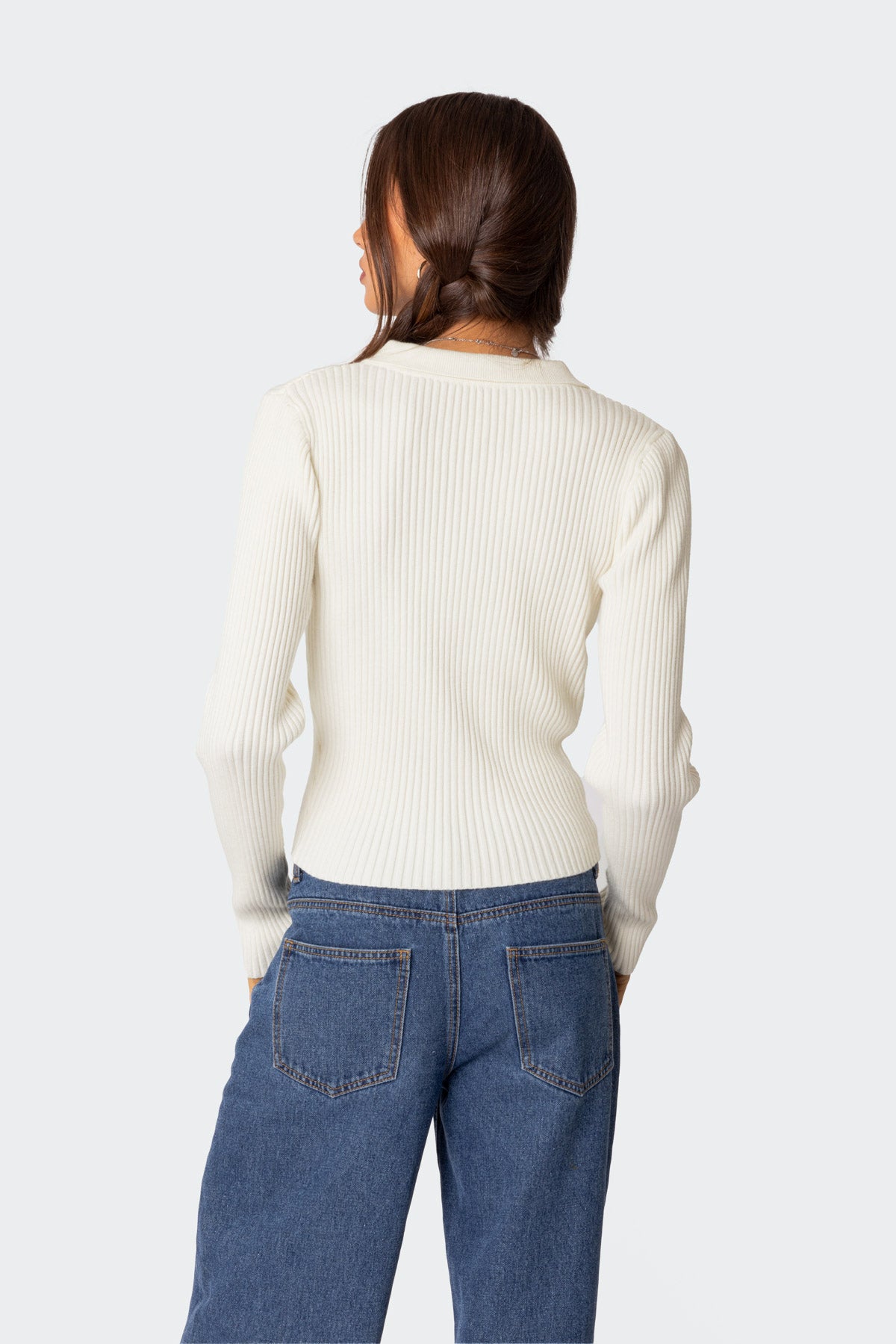 Cora Knitted Zip Up Cardigan - Image 4