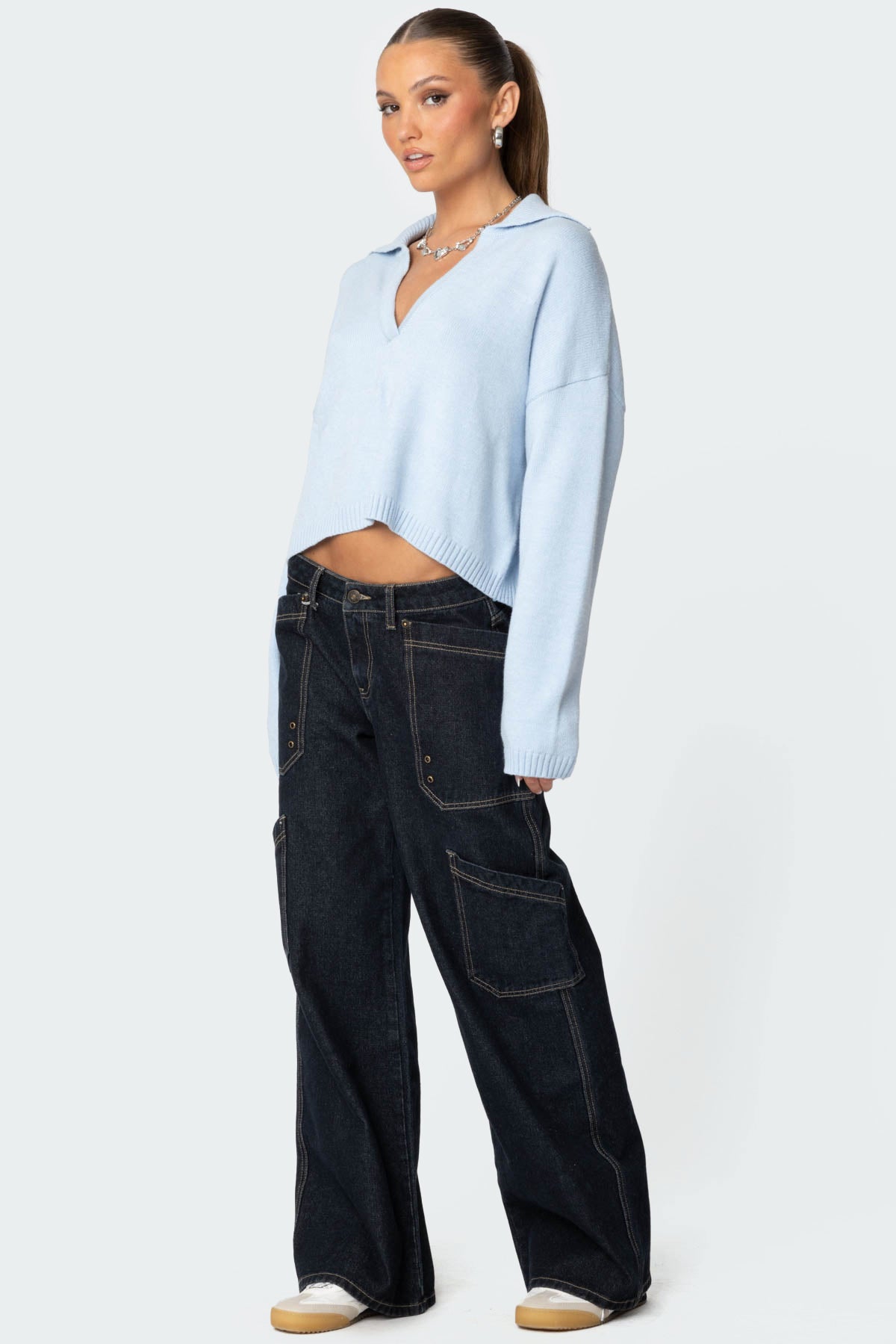 Marcie Oversize Cropped Sweater - Image 4
