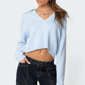 Marcie Oversize Cropped Sweater