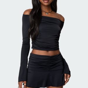 Corey Off The Shoulder Gathered Top