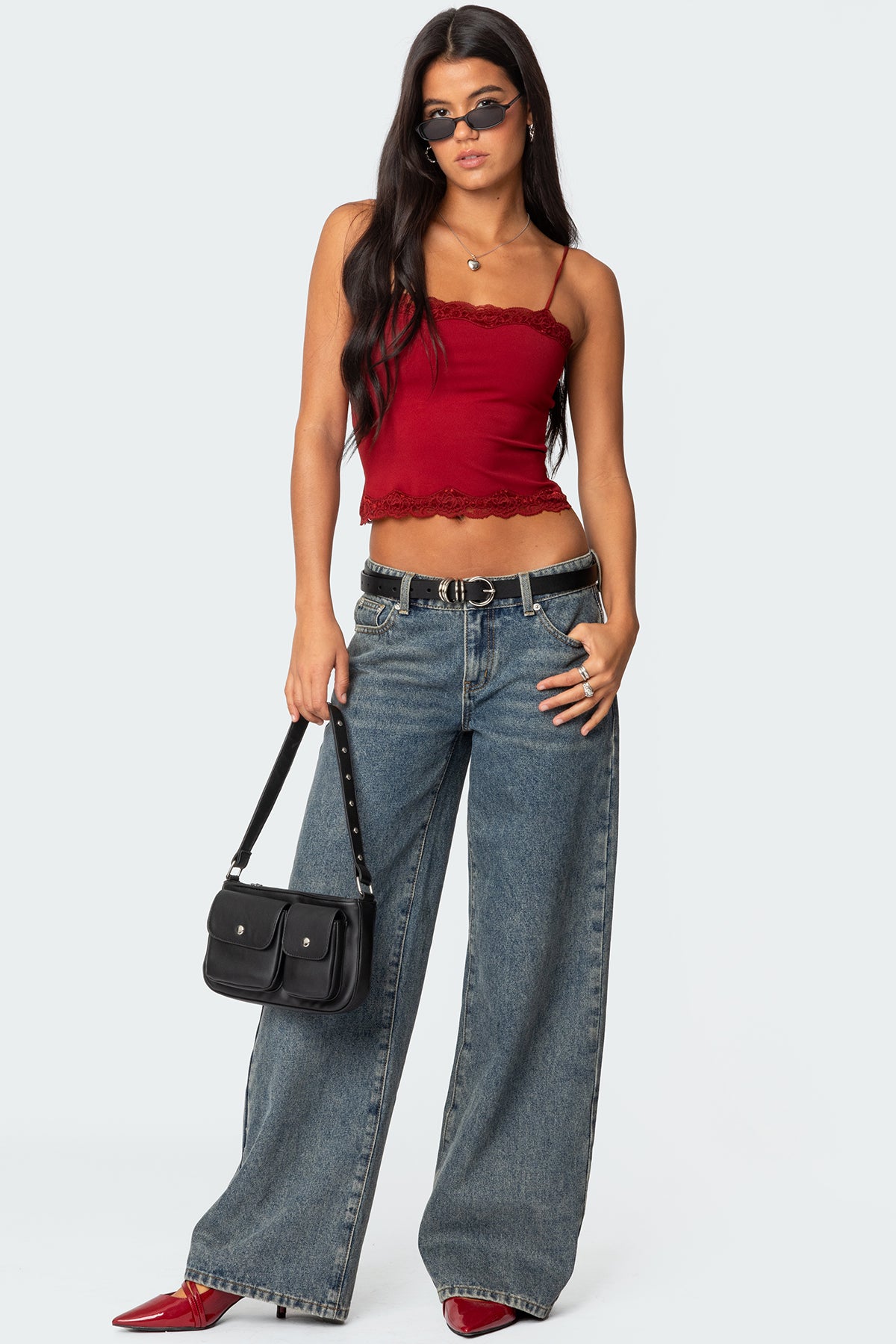 Cruella Lace Trim Tank Top - Image 2