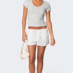 Leslie Linen Look Shorts