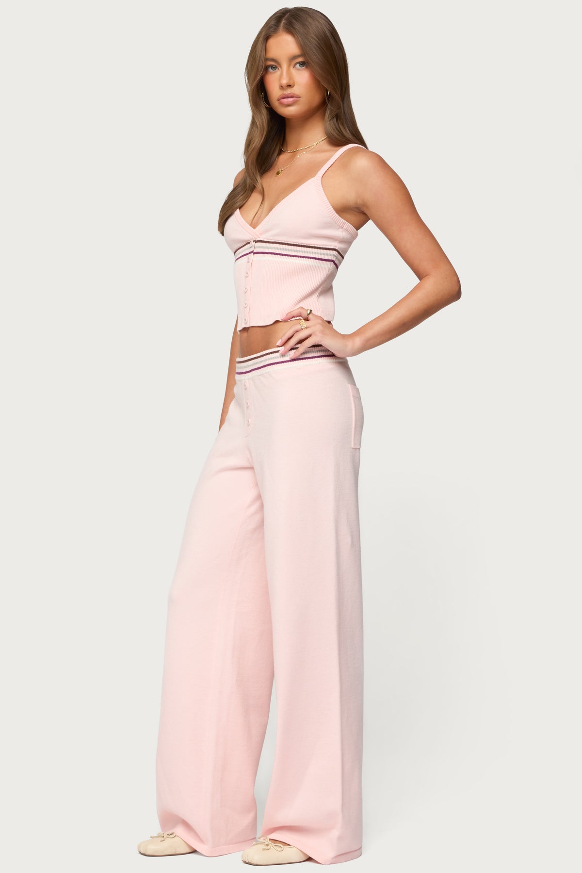 Miya Stripey Knit Pants - Image 4