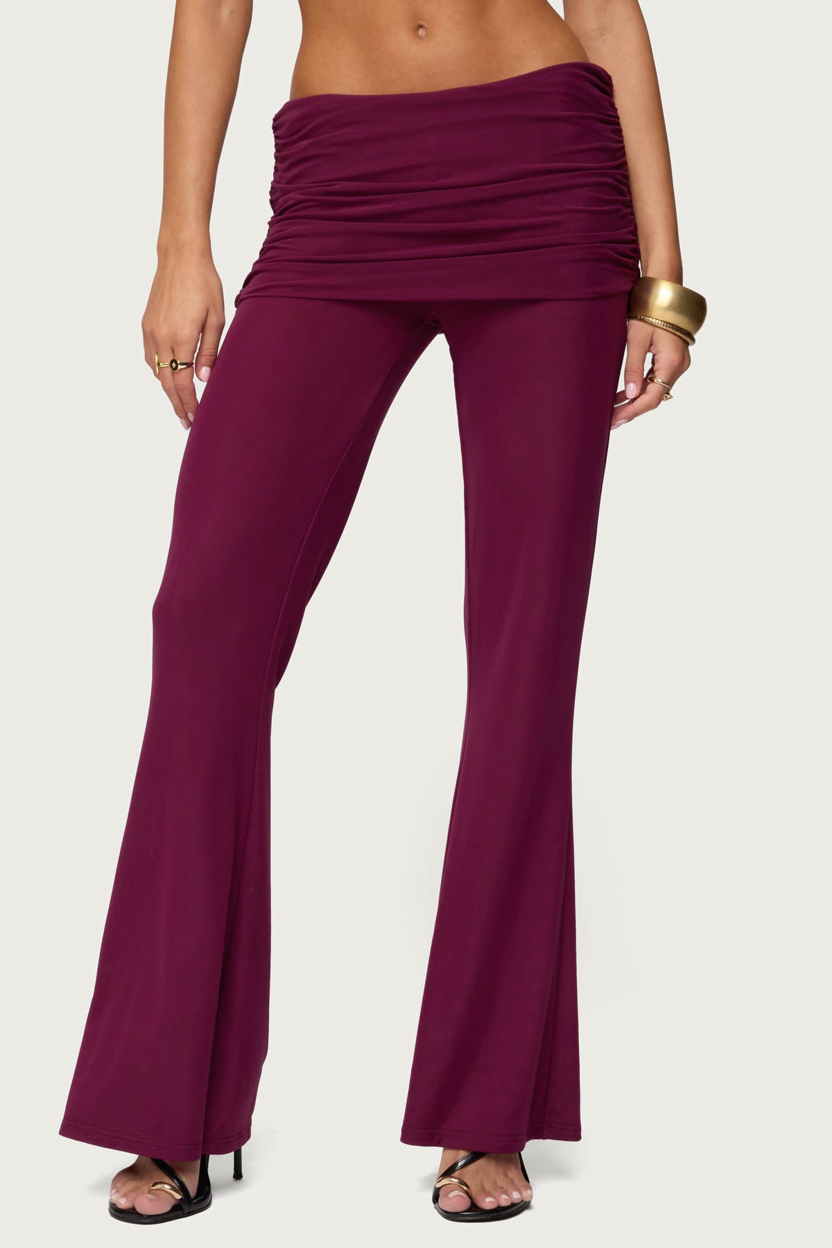 Halli Fold Over Mini Skirt Pants - Image 2