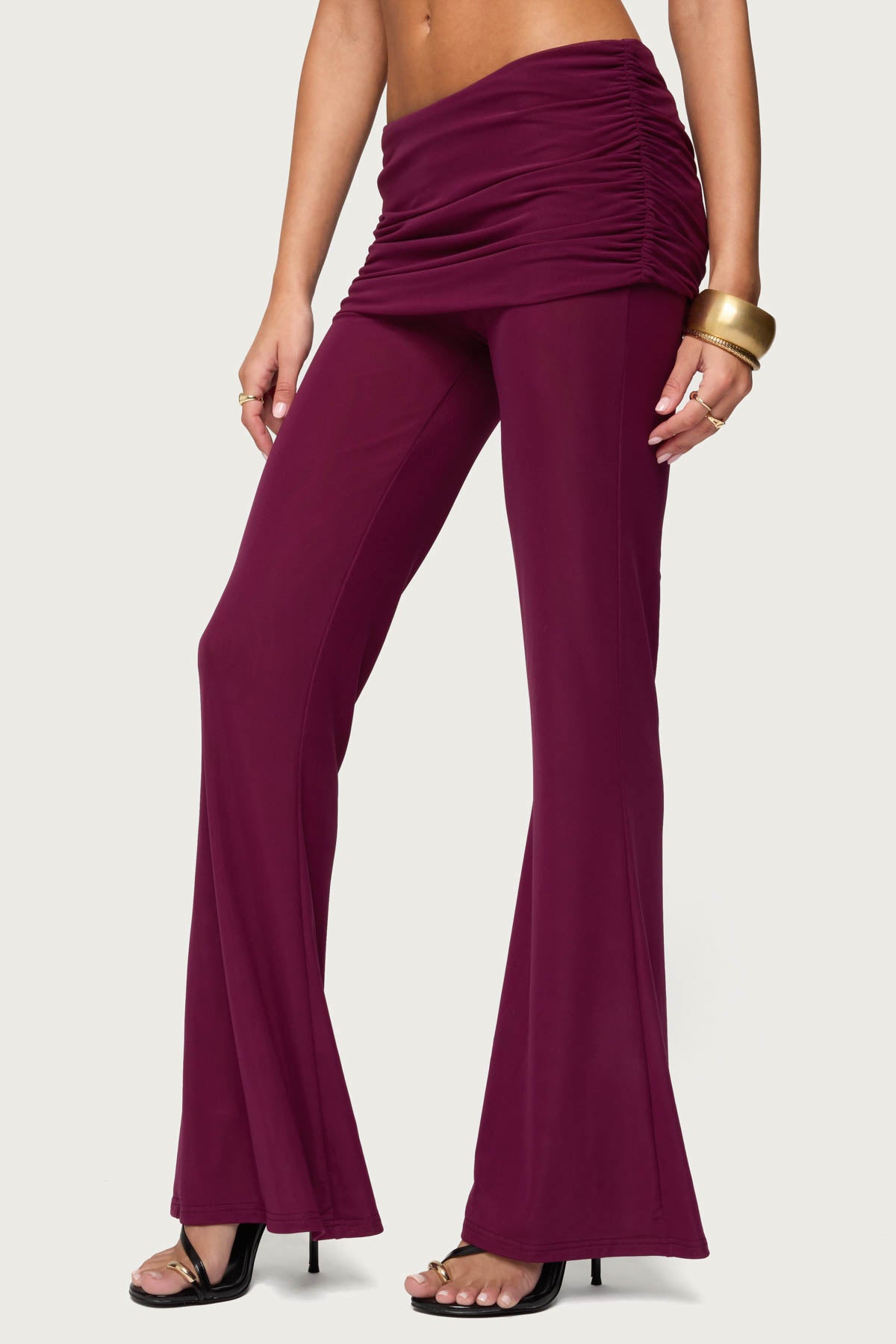 Halli Fold Over Mini Skirt Pants - Image 4