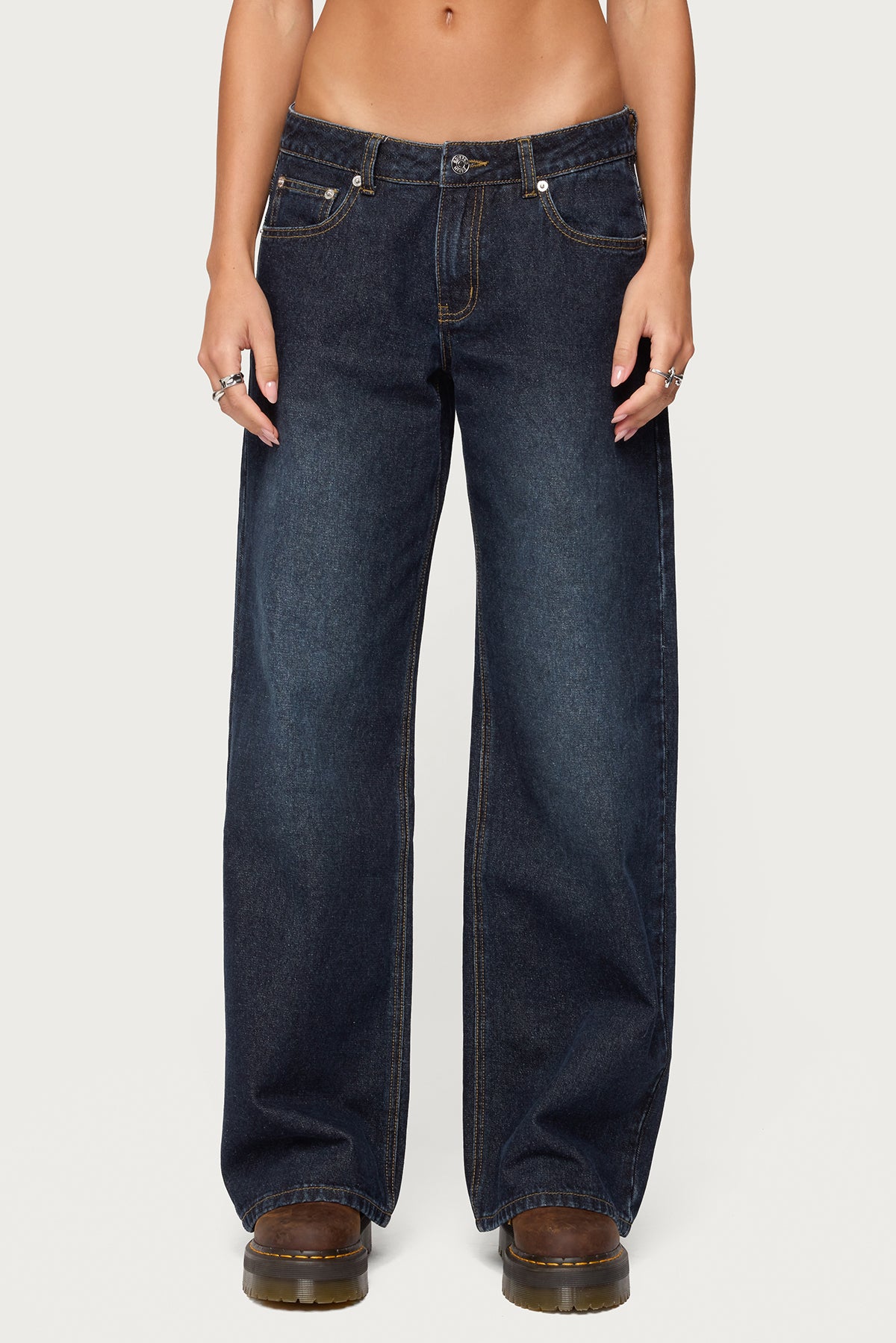 Raelynn Washed Low Rise Jeans - Image 2
