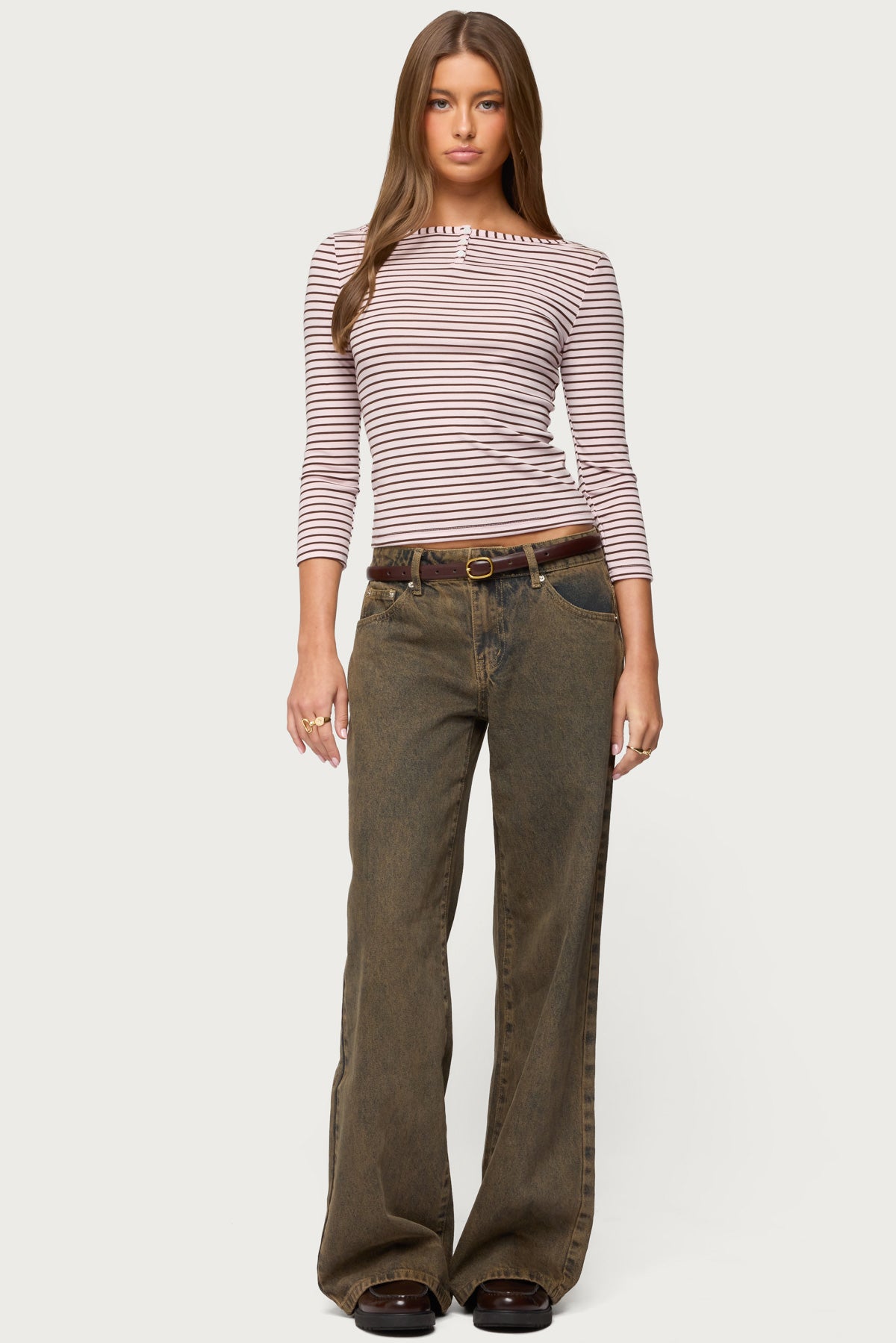 Avigyle Striped Boat Neck Top - Image 5