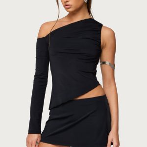 Lucretia Asymmetric Off Shoulder Top