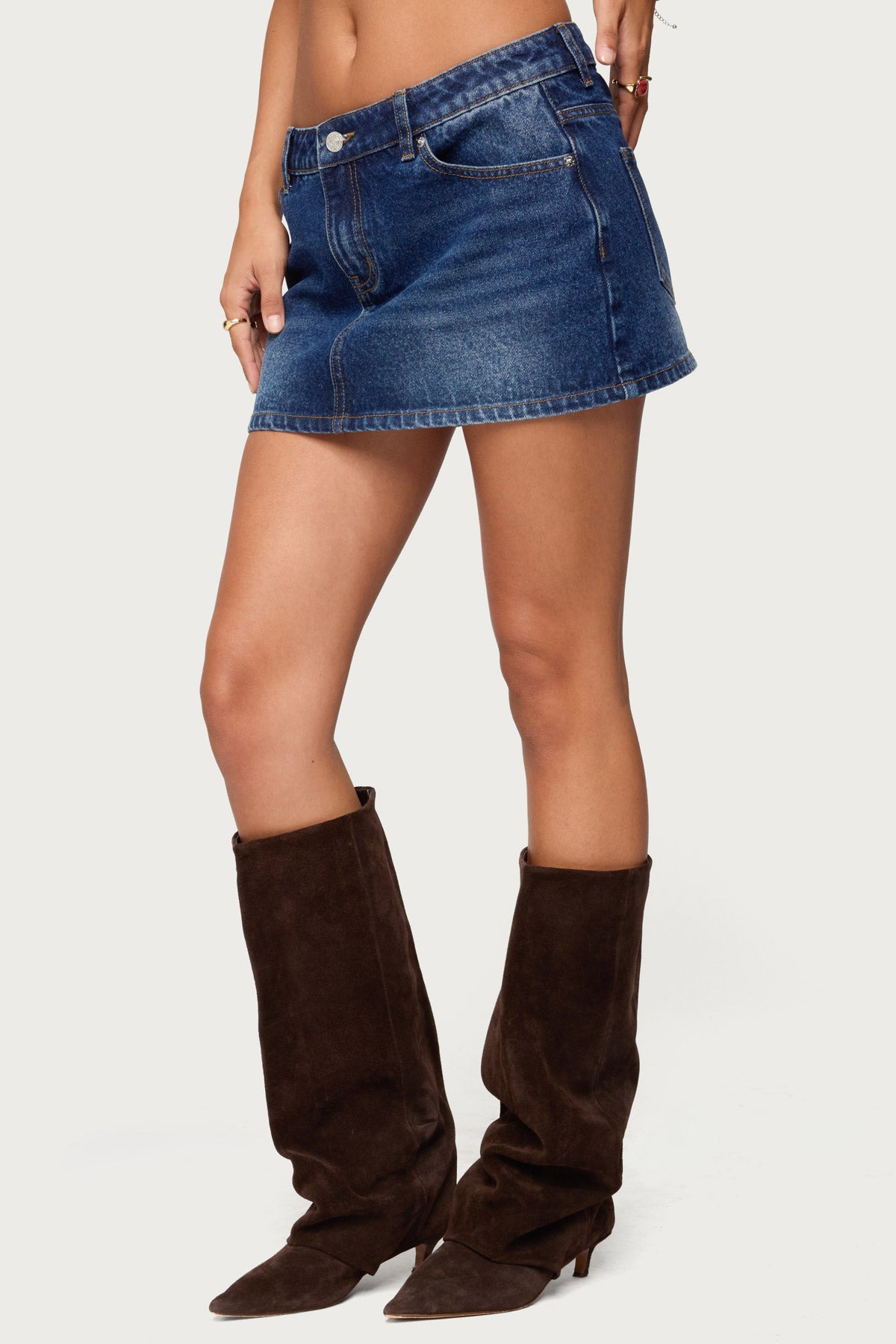 Chiara Denim Micro Skirt - Image 3